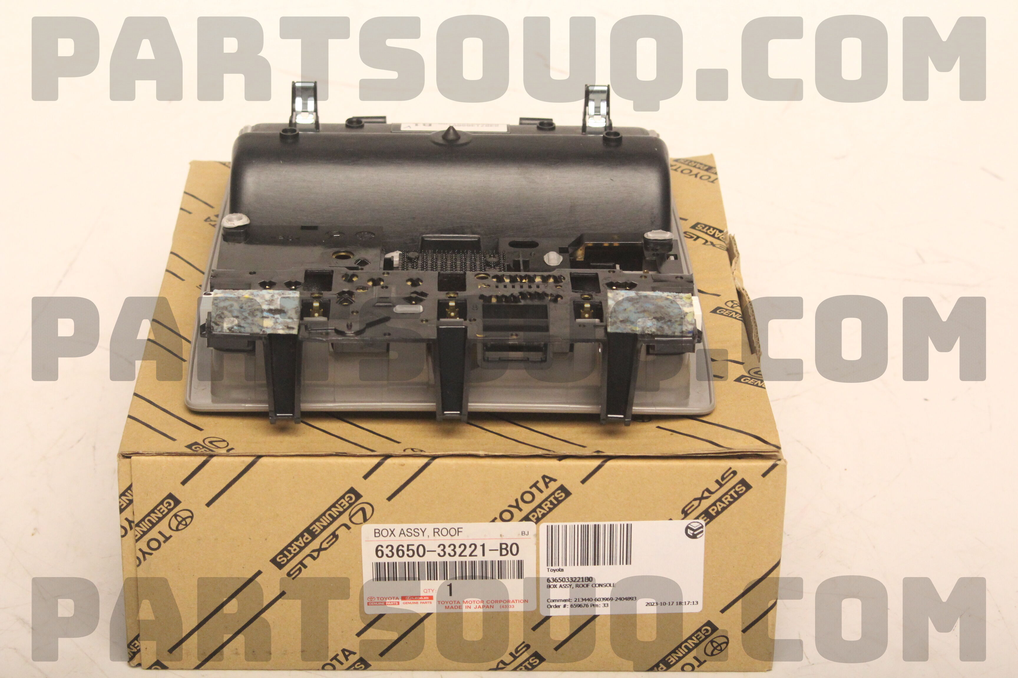 BOX ASSY, ROOF CONSOLE 6365033221B0 | Toyota Parts | PartSouq