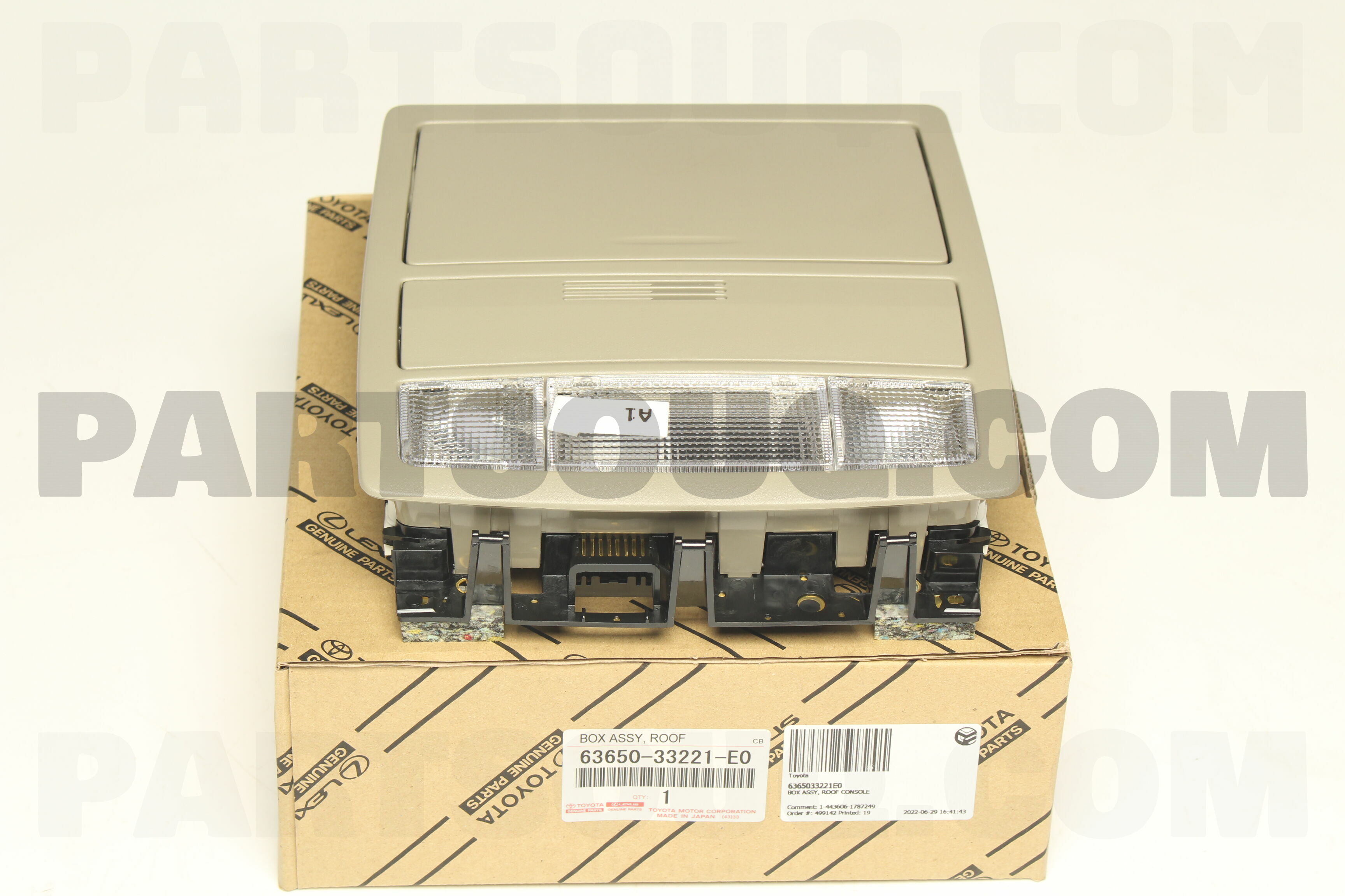 6365033221E0 Toyota BOX ASSY, ROOF CONSOLE