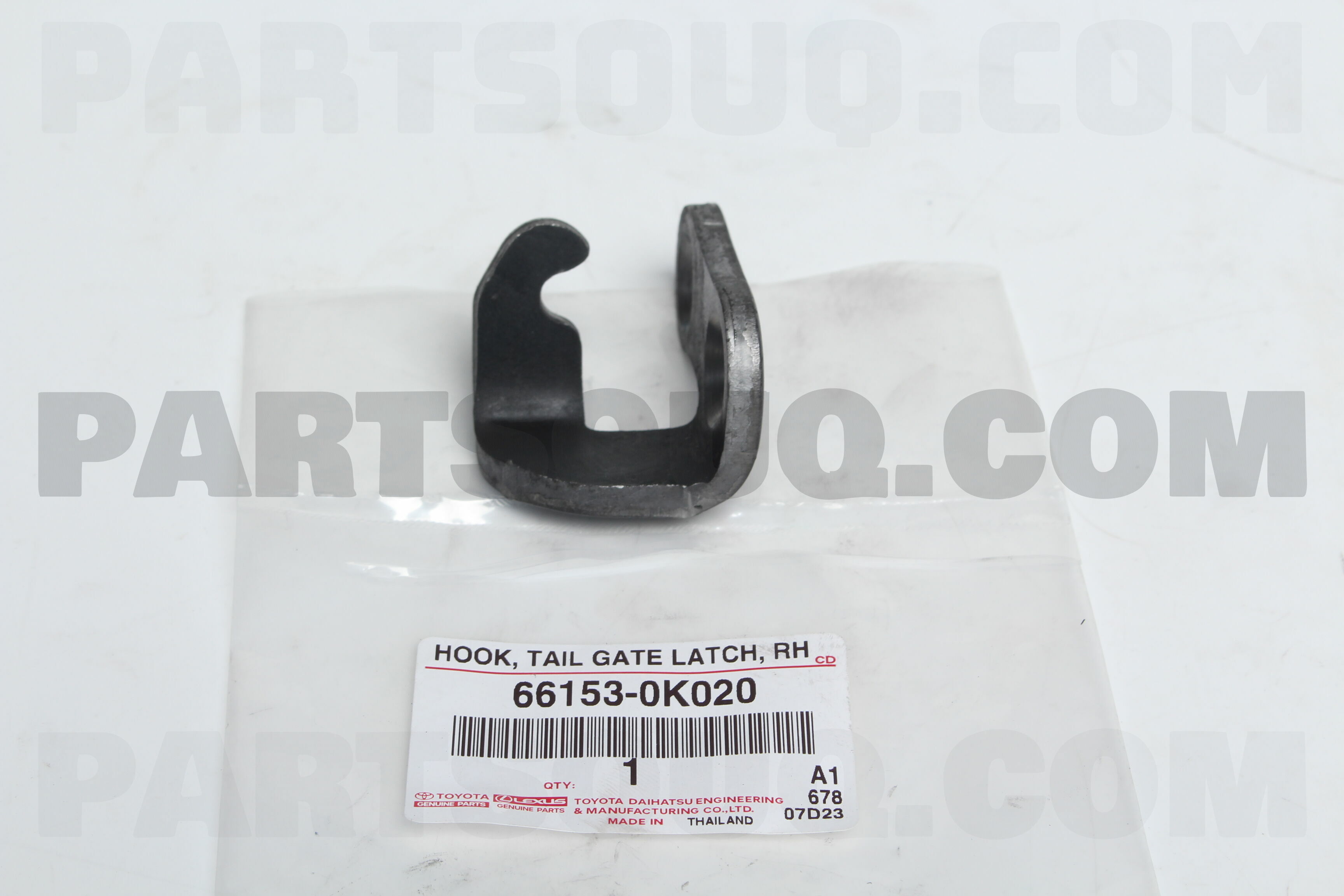 HOOK, TAIL GATE LATCH, NO.1 RH 661530K020 | Toyota Parts