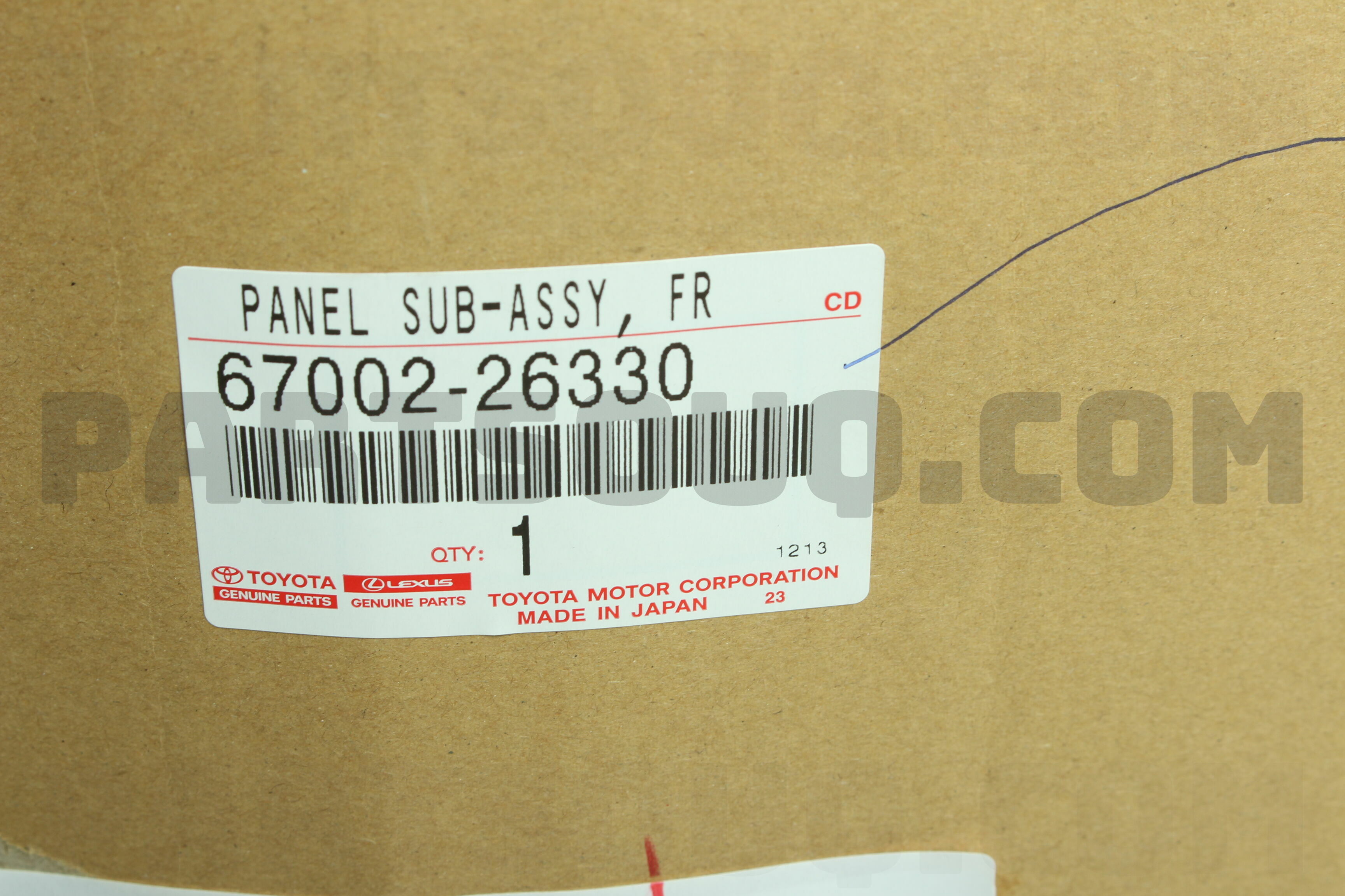 PANEL SUB-ASSY FR 6700226330 | Toyota Parts | PartSouq