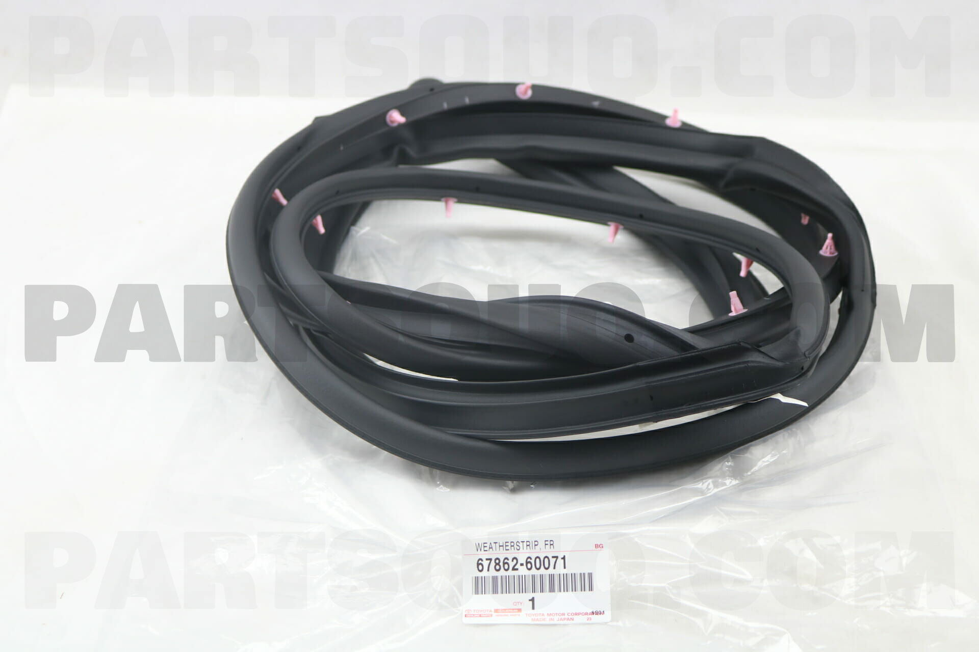 久美ページ WEATHERSTRIP, FRONT DOOR, LH 6786260071 | Toyota Parts