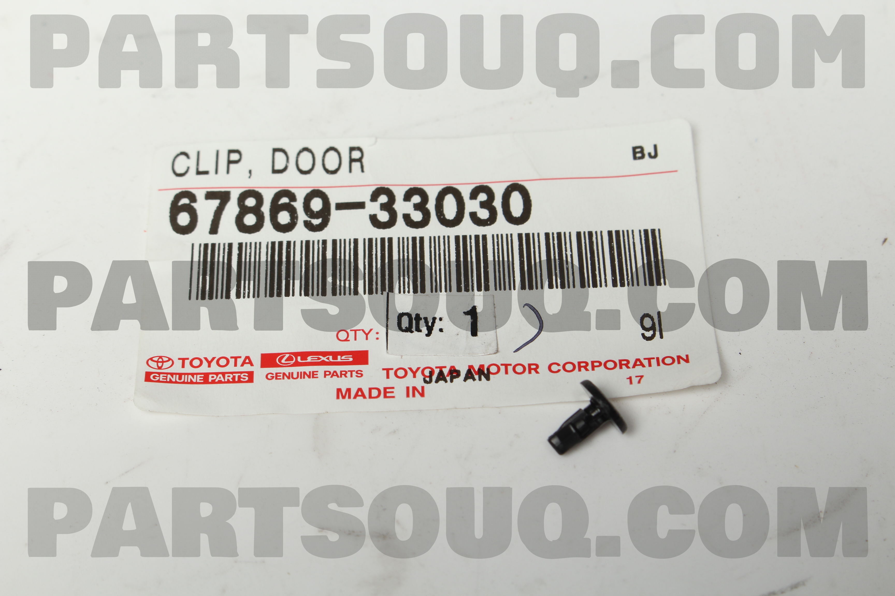 6786933030 CLIP, REAR DOOR WEATHERSTRIP