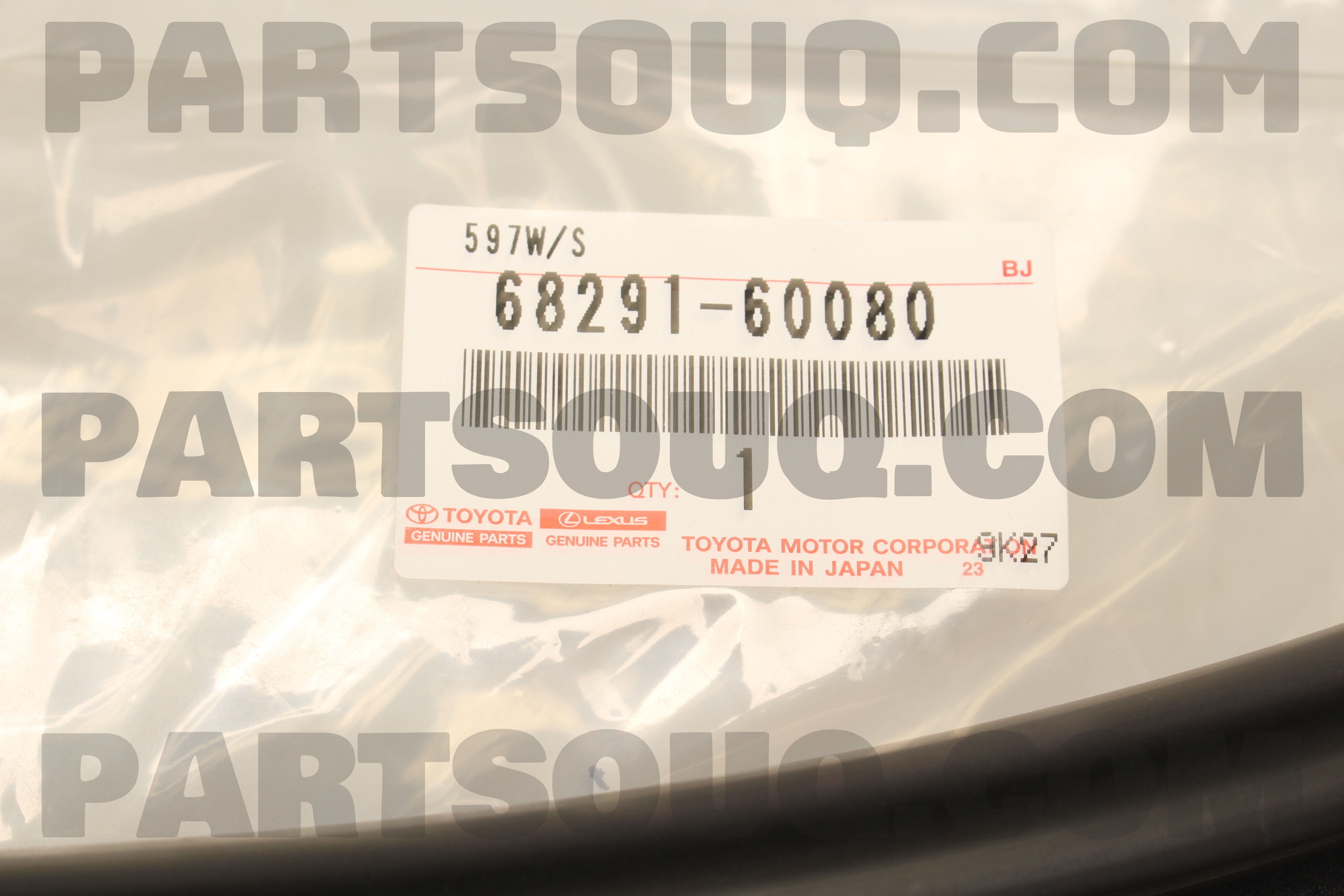 6829160080 WEATHERSTRIP, BACK DOOR GLASS, RH
