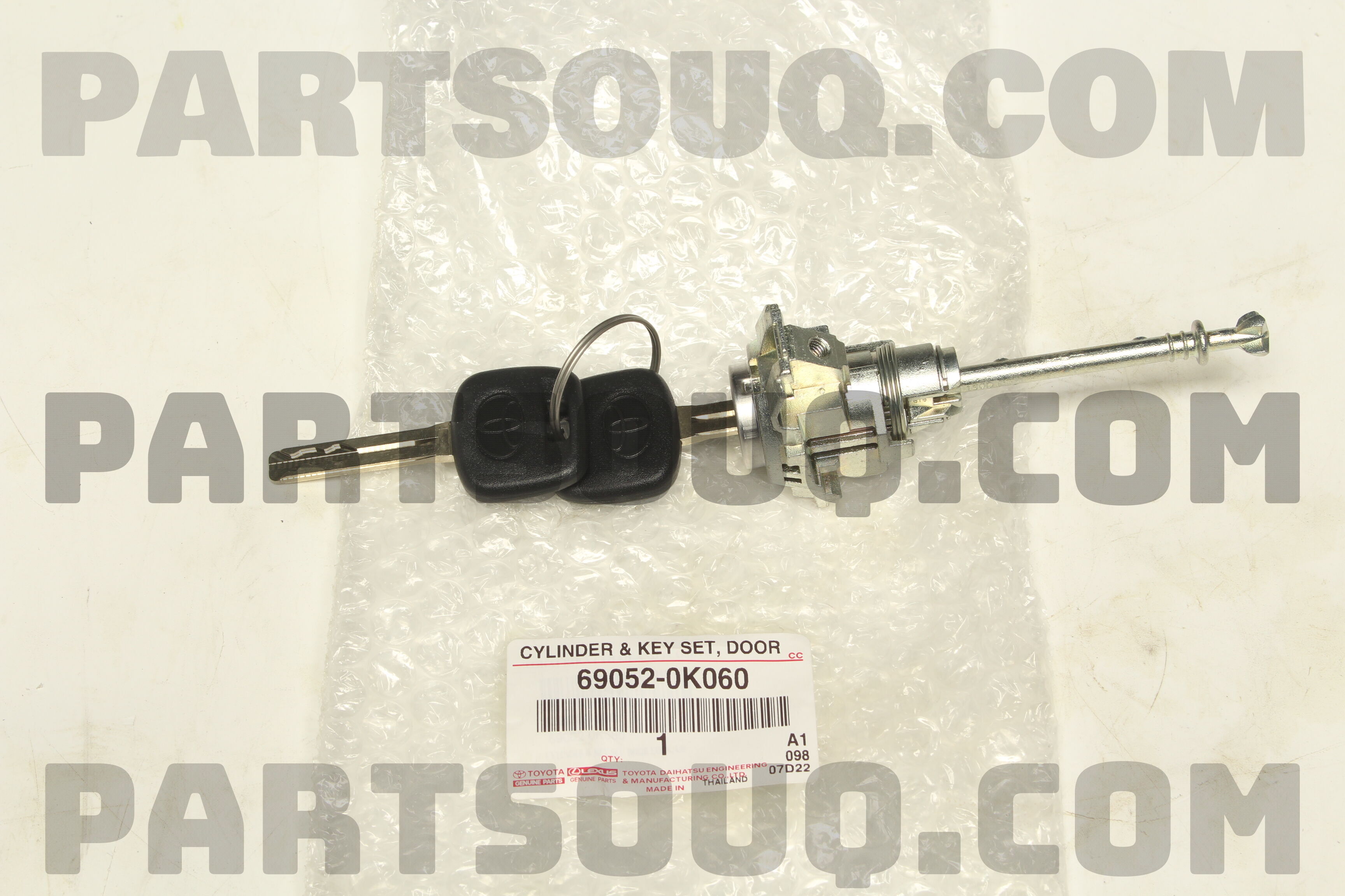 CYLINDER & KEY SET 690520K060 | Toyota Repuestos | PartSouq