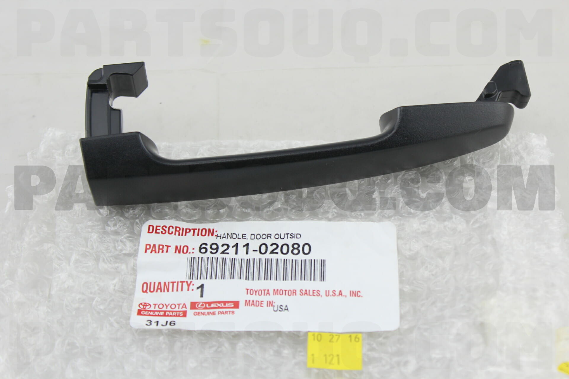 HANDLE ASSY, FRONT DOOR OUTSIDE, RH/LH 6921102080 | Toyota Parts 