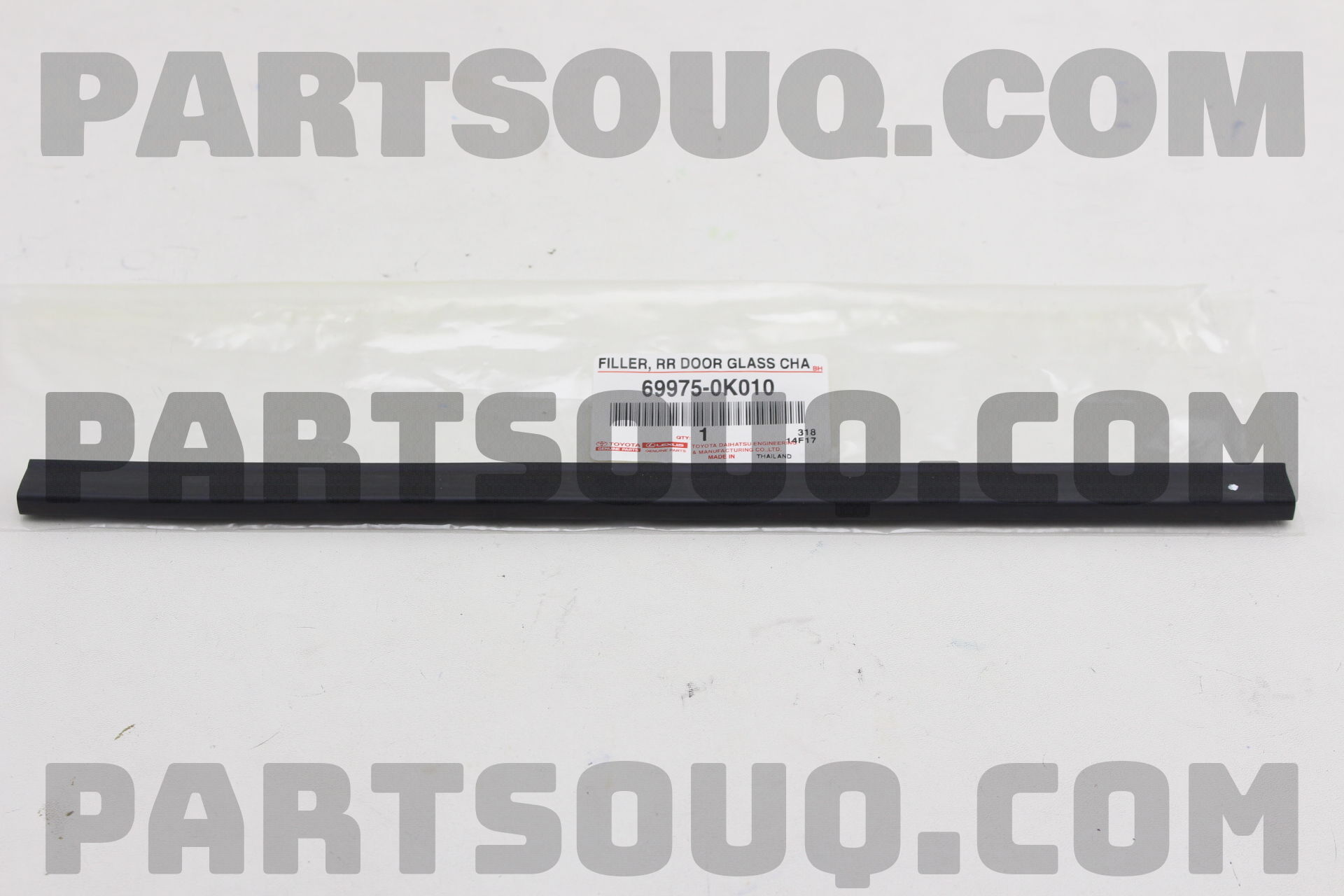 699750K010 FILLER, REAR DOOR GLASS CHANNAL