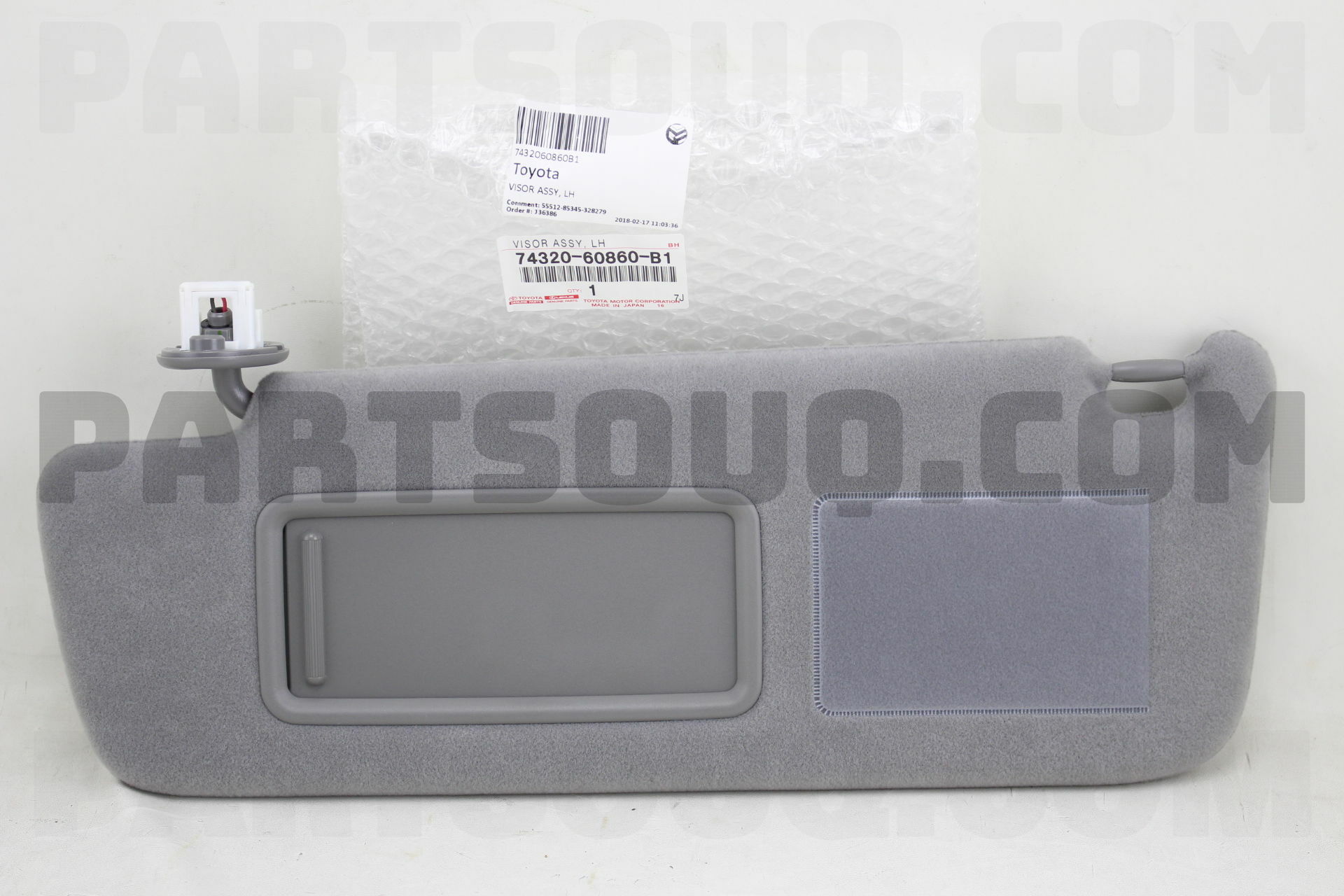 TOYOTA(トヨタ) 純正部品 バイザASSY LH 74320-60F70-C1（トヨタ