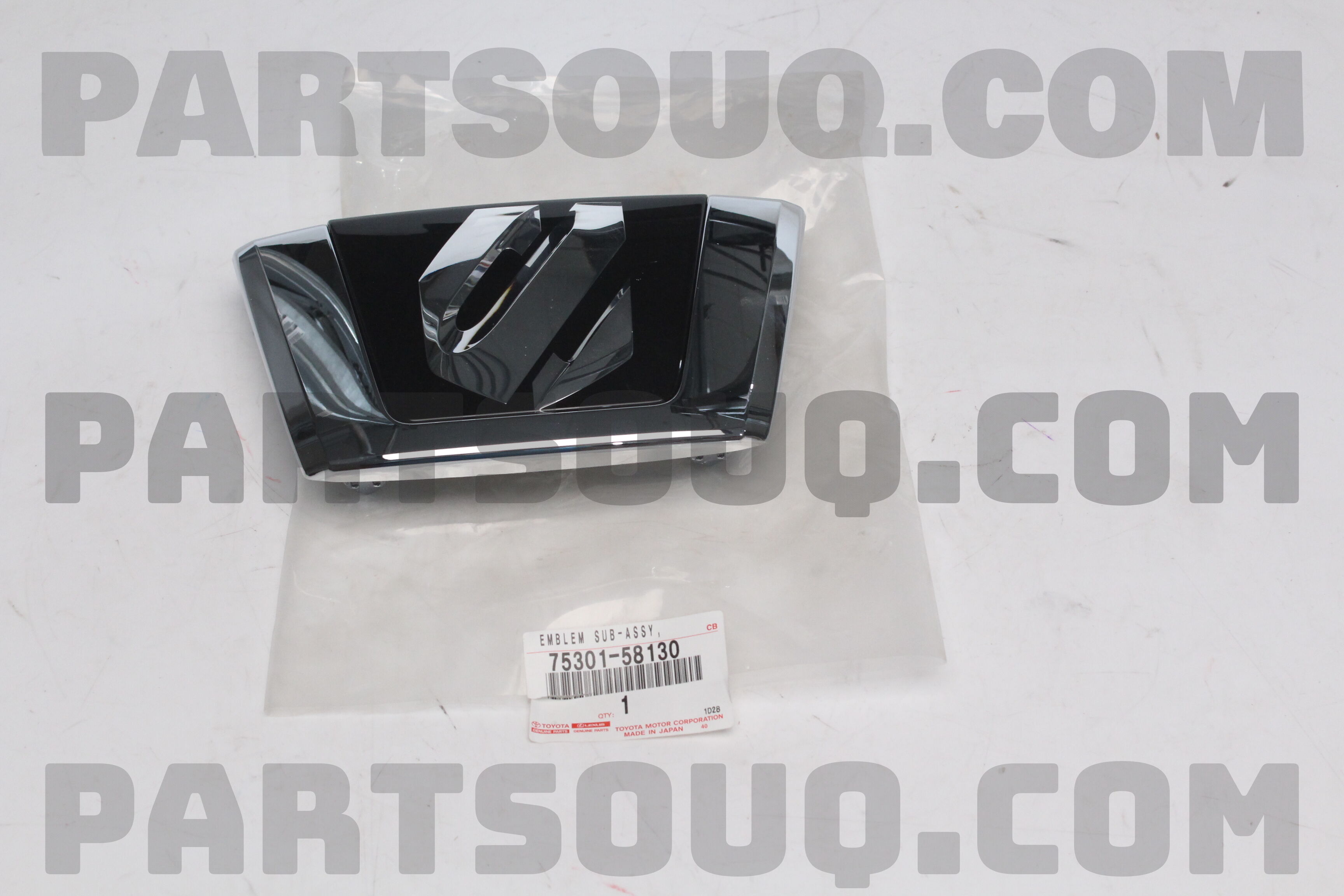 EMBLEM, RADIATOR GRILLE (OR FRONT PANEL) 7530158130 | Toyota Parts ...