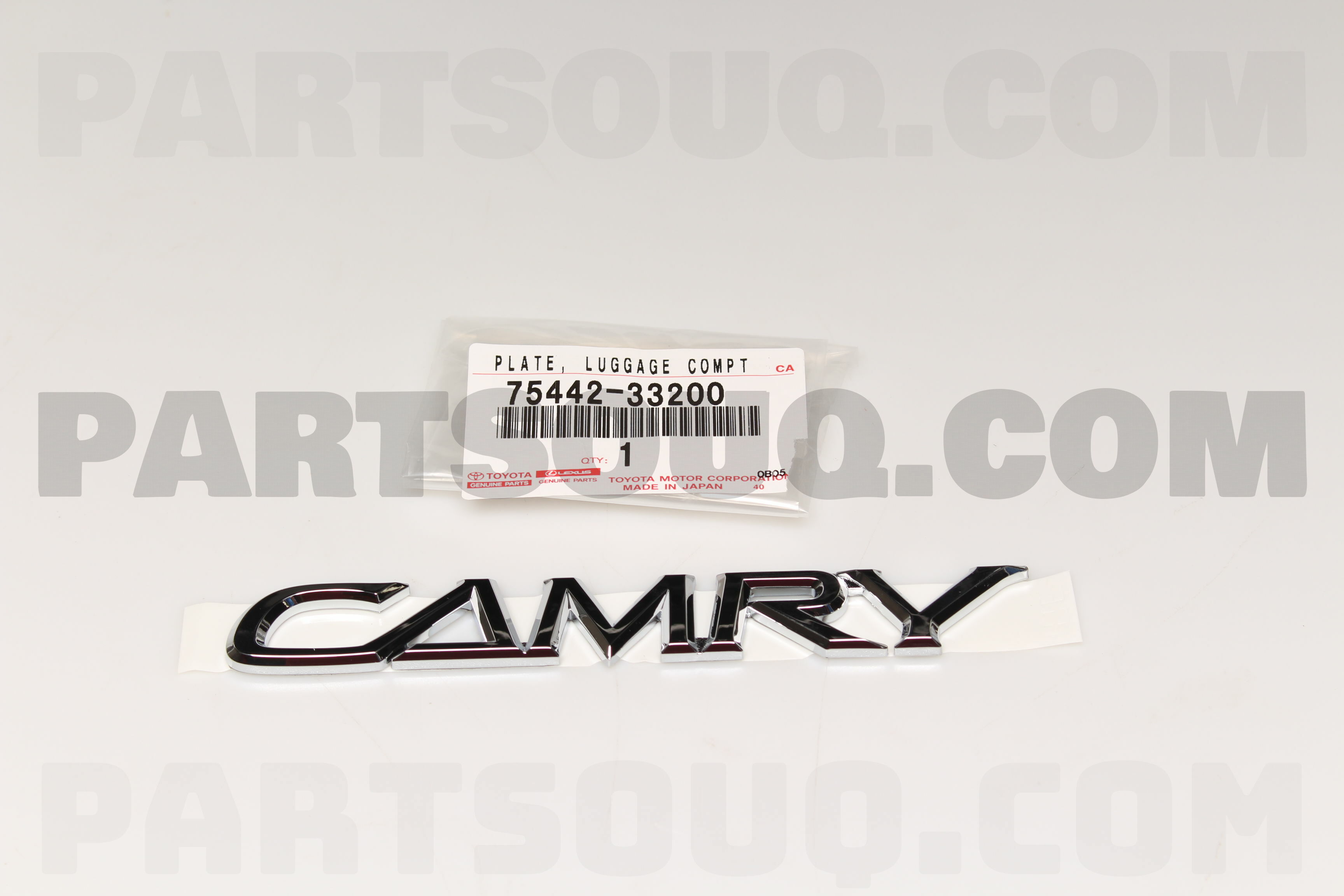 PLATE, LUGGAGE COMPARTMENT DOOR NAME, NO.2 75442YC110 Toyota Parts PartSouq