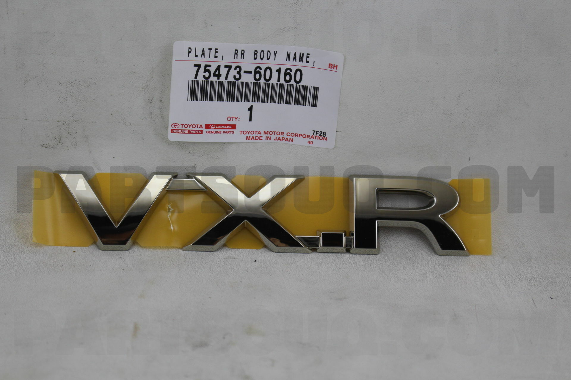 新しく着き NAME, BODY REAR PLATE, NO.3 PartSouq | Parts Toyota | 7547360160 ルアー・フライ
