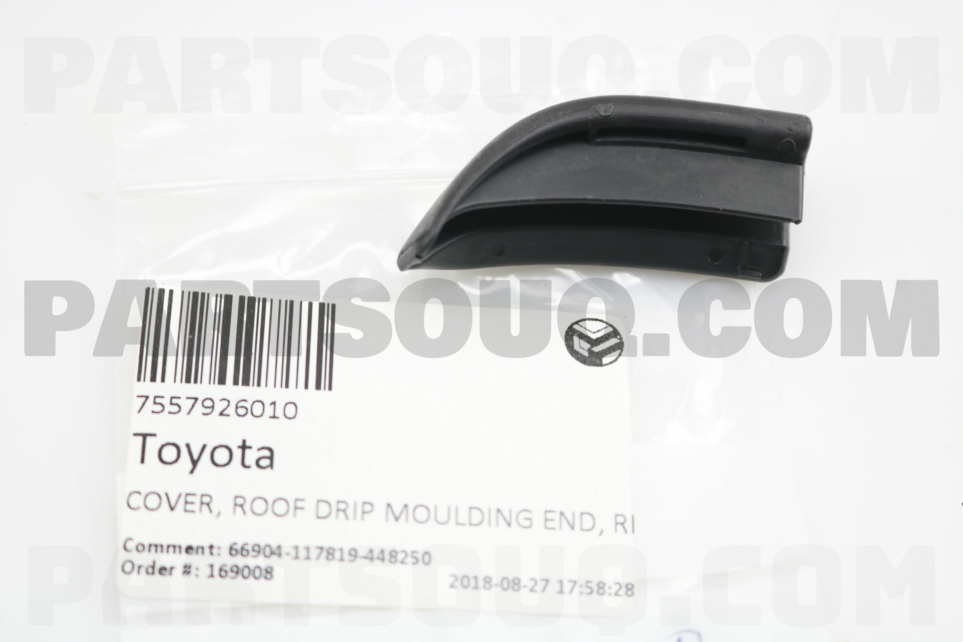 COVER, ROOF DRIP MOULDING END, REAR LH 7557926010 | Toyota COVER, ROOF DRIP MOULDING END, REAR LH 7557926010 | Toyota