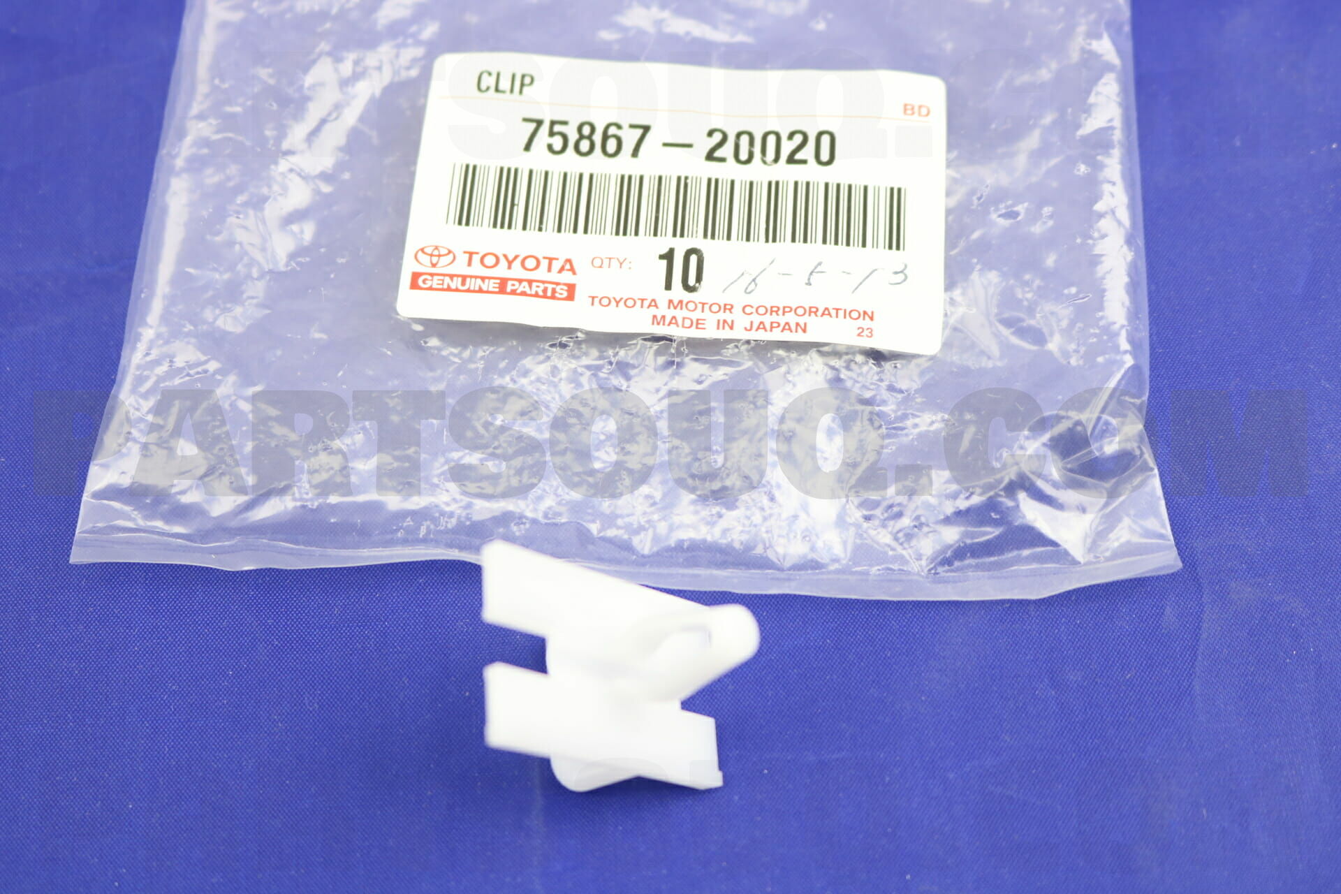 CLIP (FOR ROCKER PANEL MOULDING SET) 7586720020 | Toyota