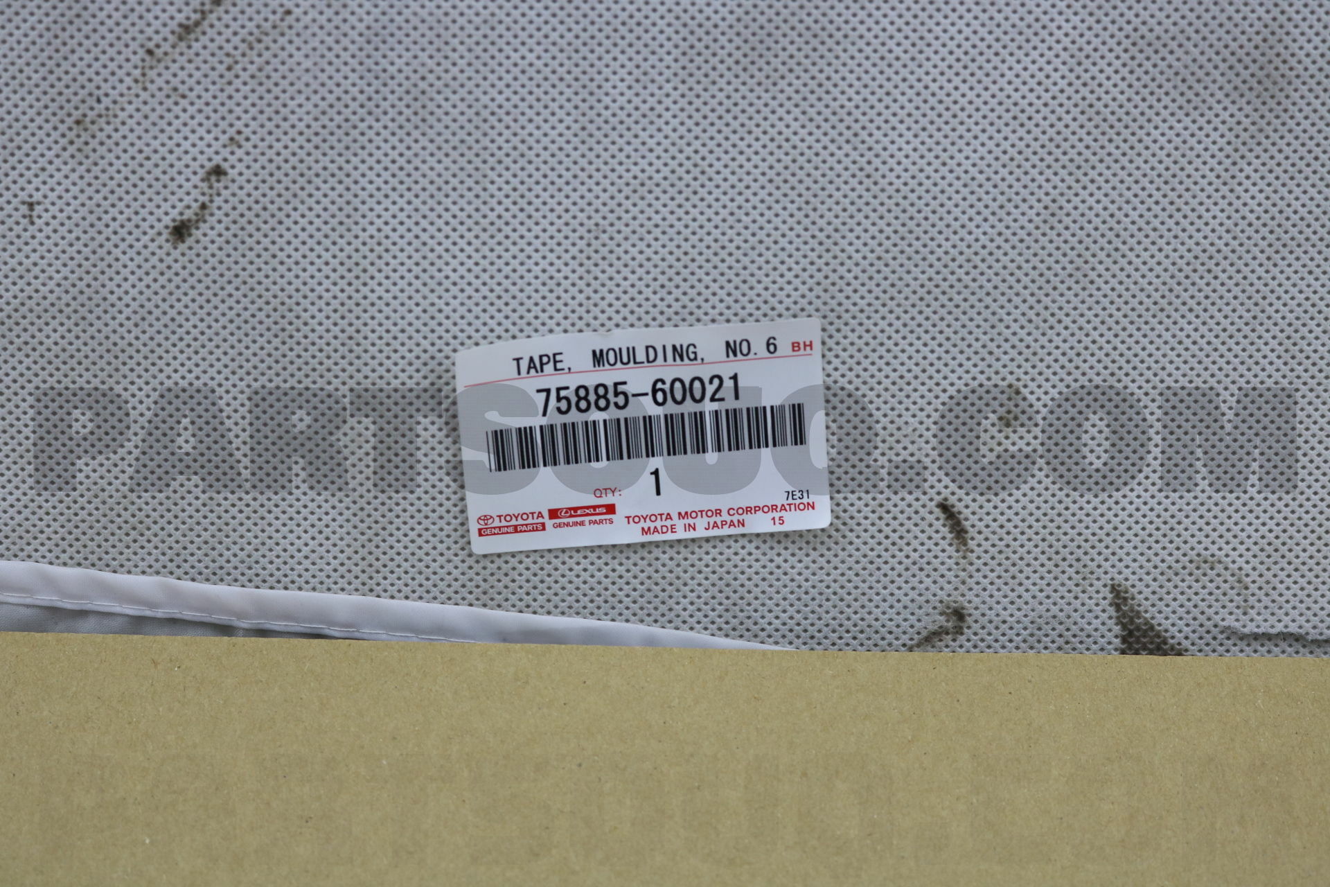とっちー TAPE, MOULDING, NO.6 7588560021 | Toyota Parts | PartSouq