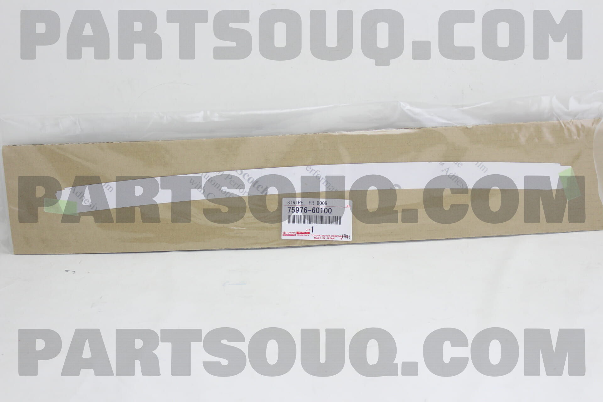 STRIPE, FRONT DOOR, OUTSIDE LWR LH 7597660100 | Toyota Parts