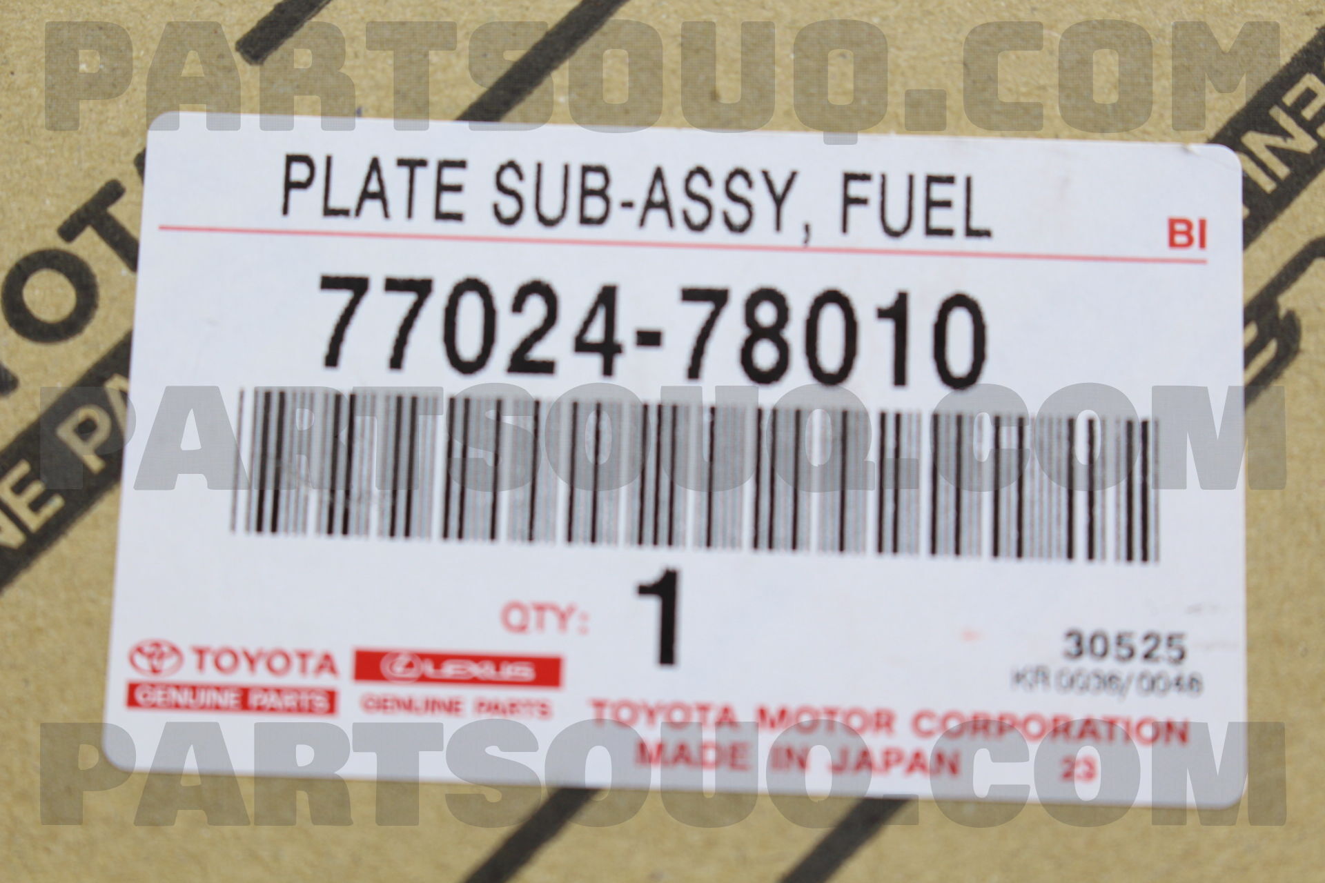 PLATE SUB-ASSY, FUEL SUCTION 7702478010 | Toyota Parts | PartSouq