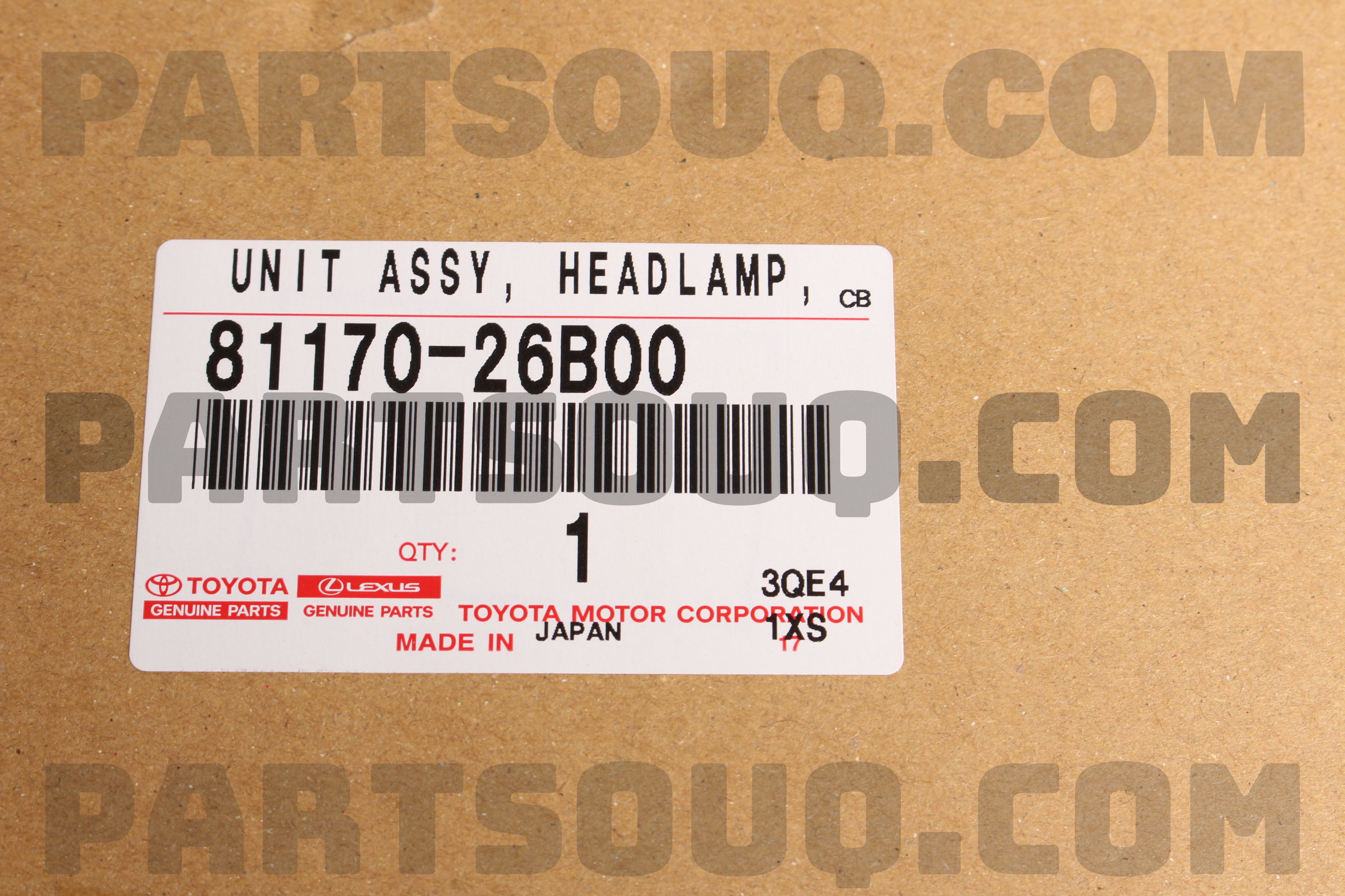 UNIT ASSY HEADLAMP 8117026B00 | Toyota Parts | PartSouq