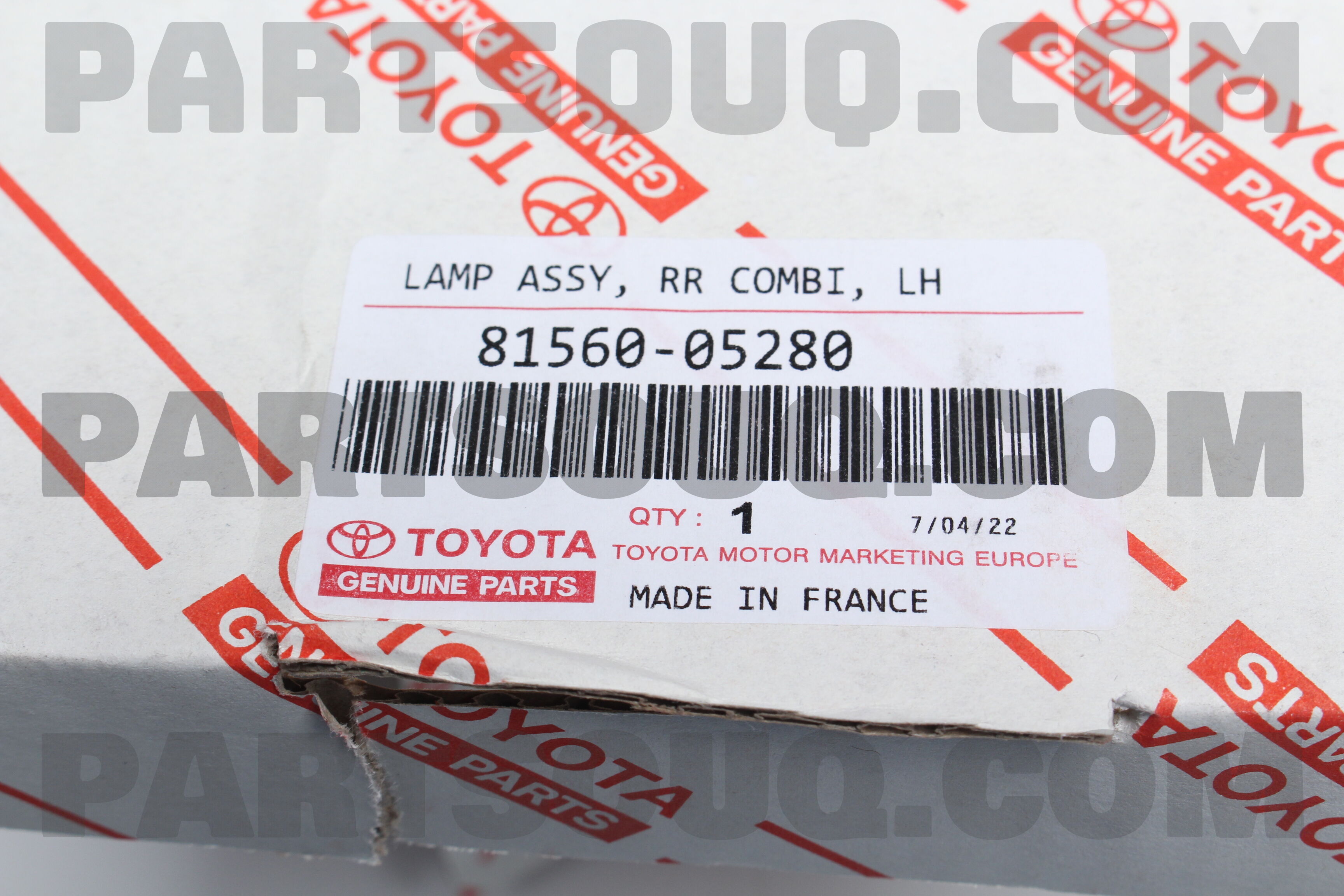 LAMP ASSY, REAR COMBINATION, LH 8156005280 | Toyota Parts | PartSouq