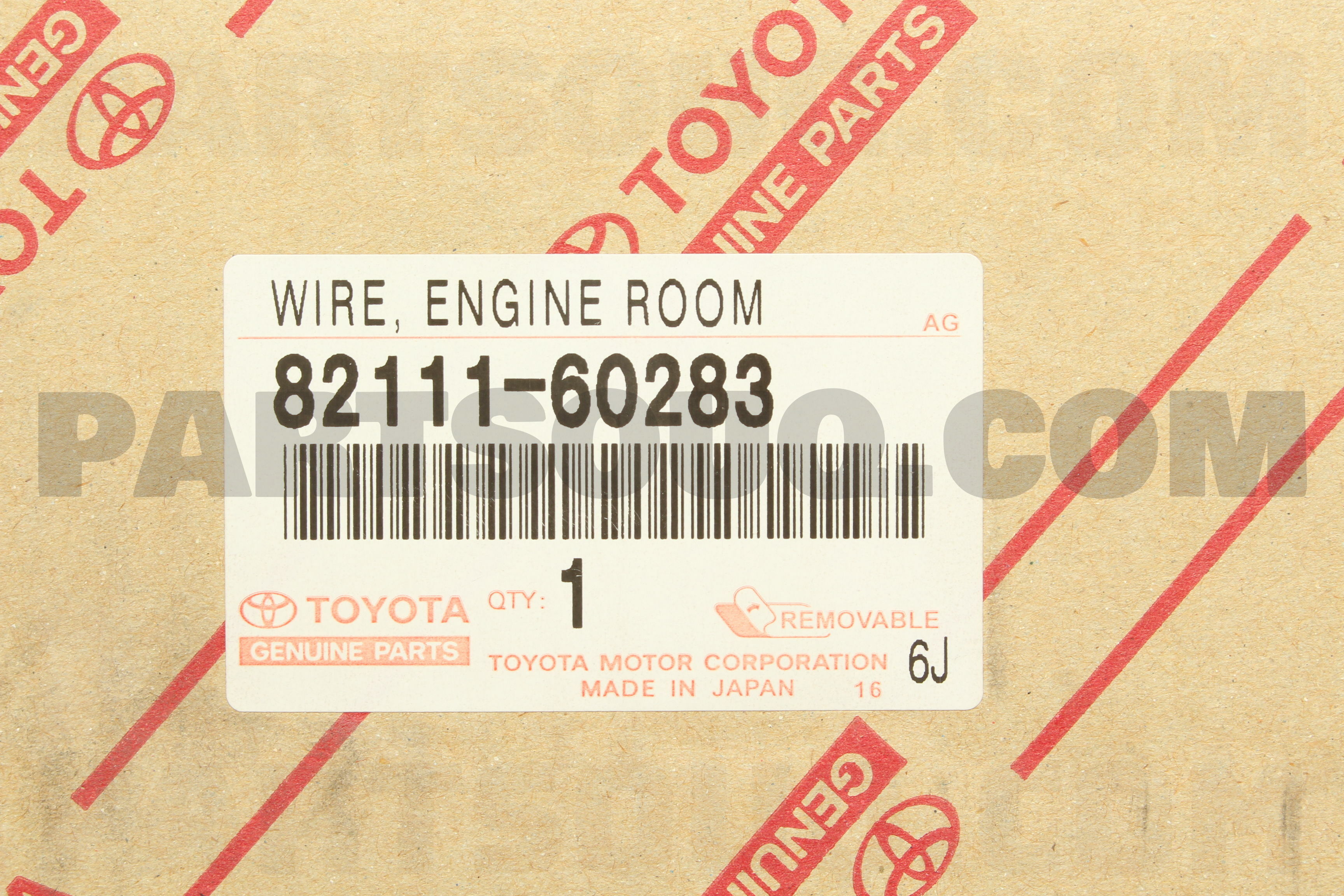 WIRE, ENGINE ROOM MAIN 8211160283 | Toyota Parts | PartSouq