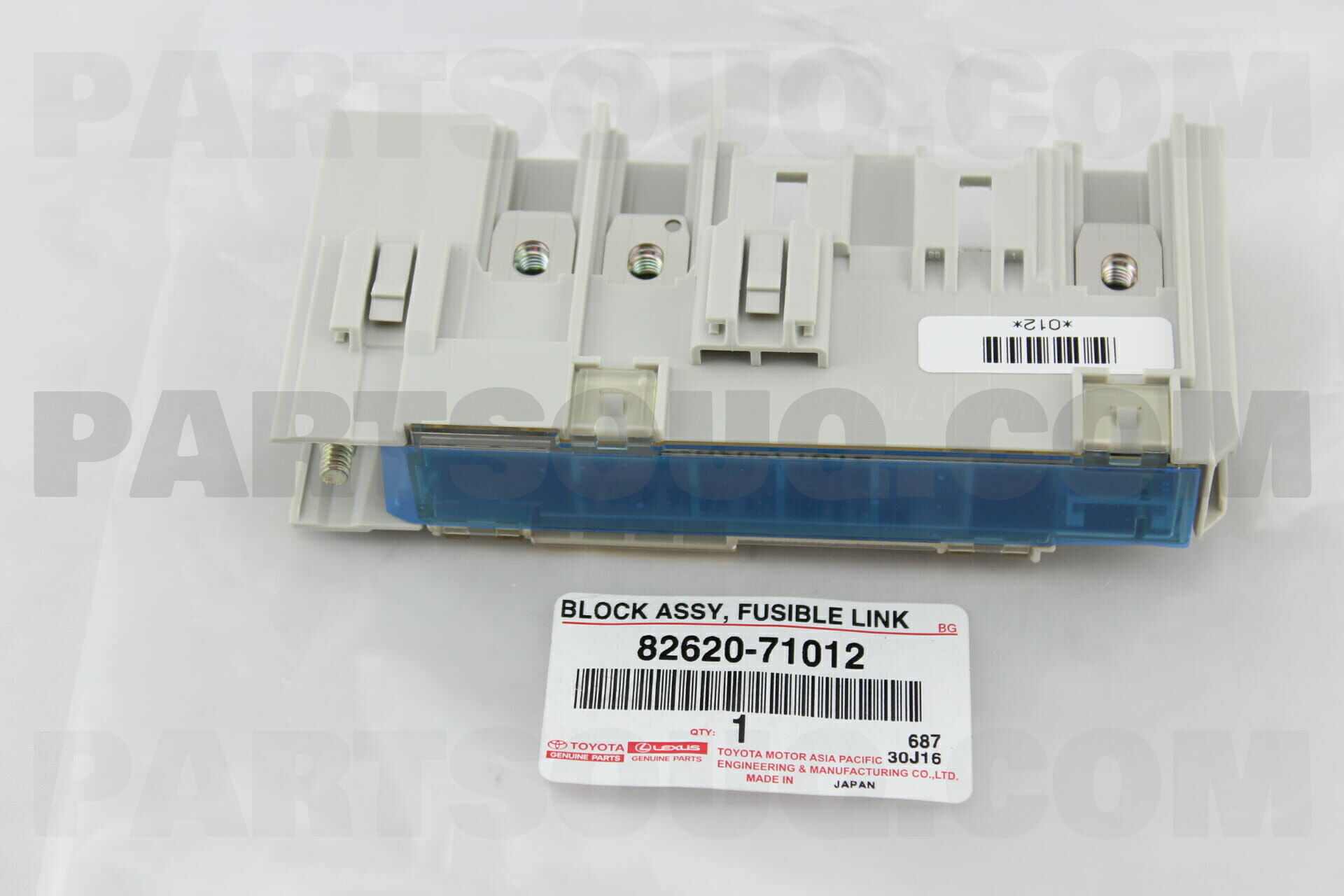 FUSIBLE LINK 82620-71012 8262071012 Genuine Toyota BLOCK ASSY