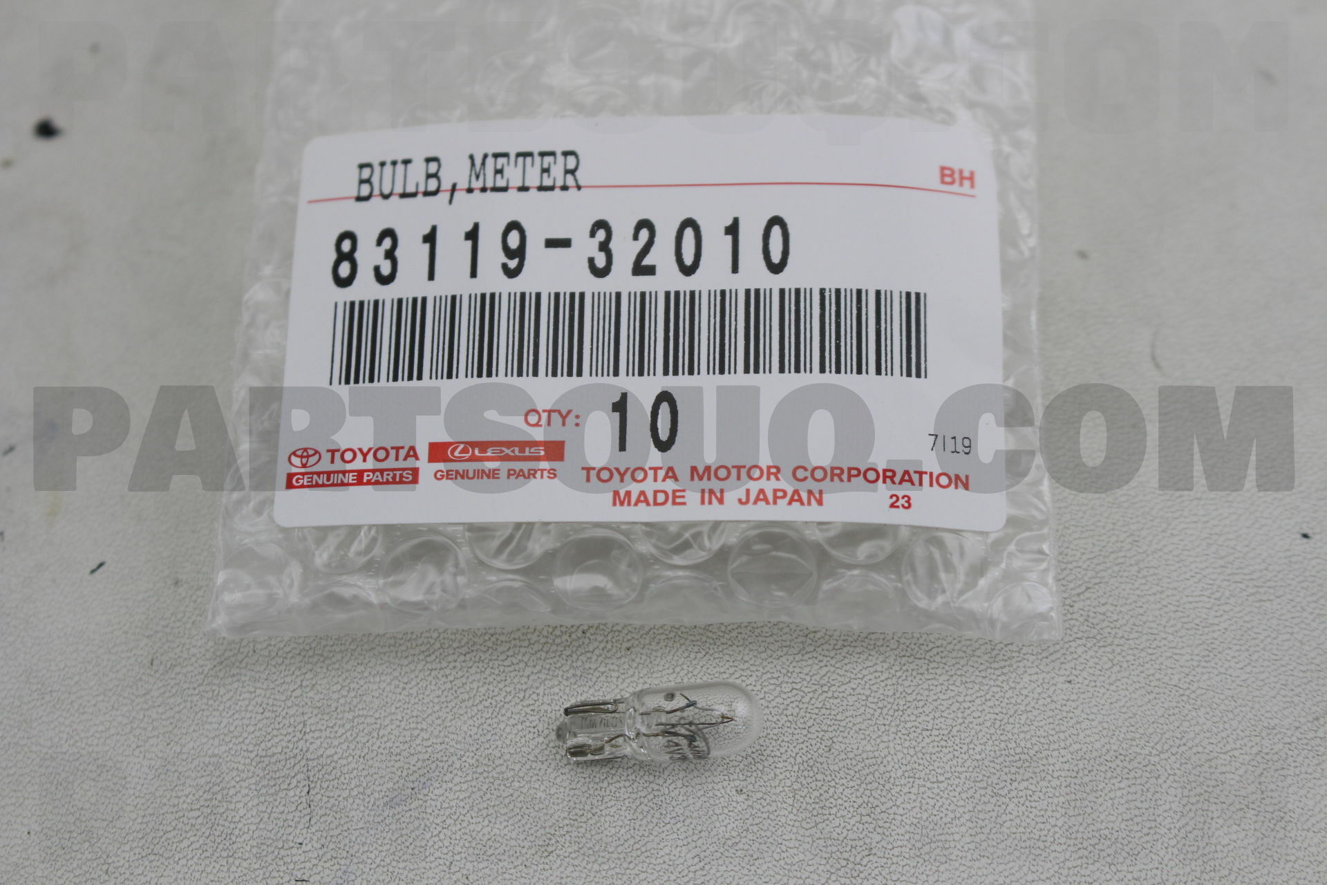 TOYOTA 83119-36080 Combination Meter Bulb TOYOTA 83119-36080 Combination Meter Bulb