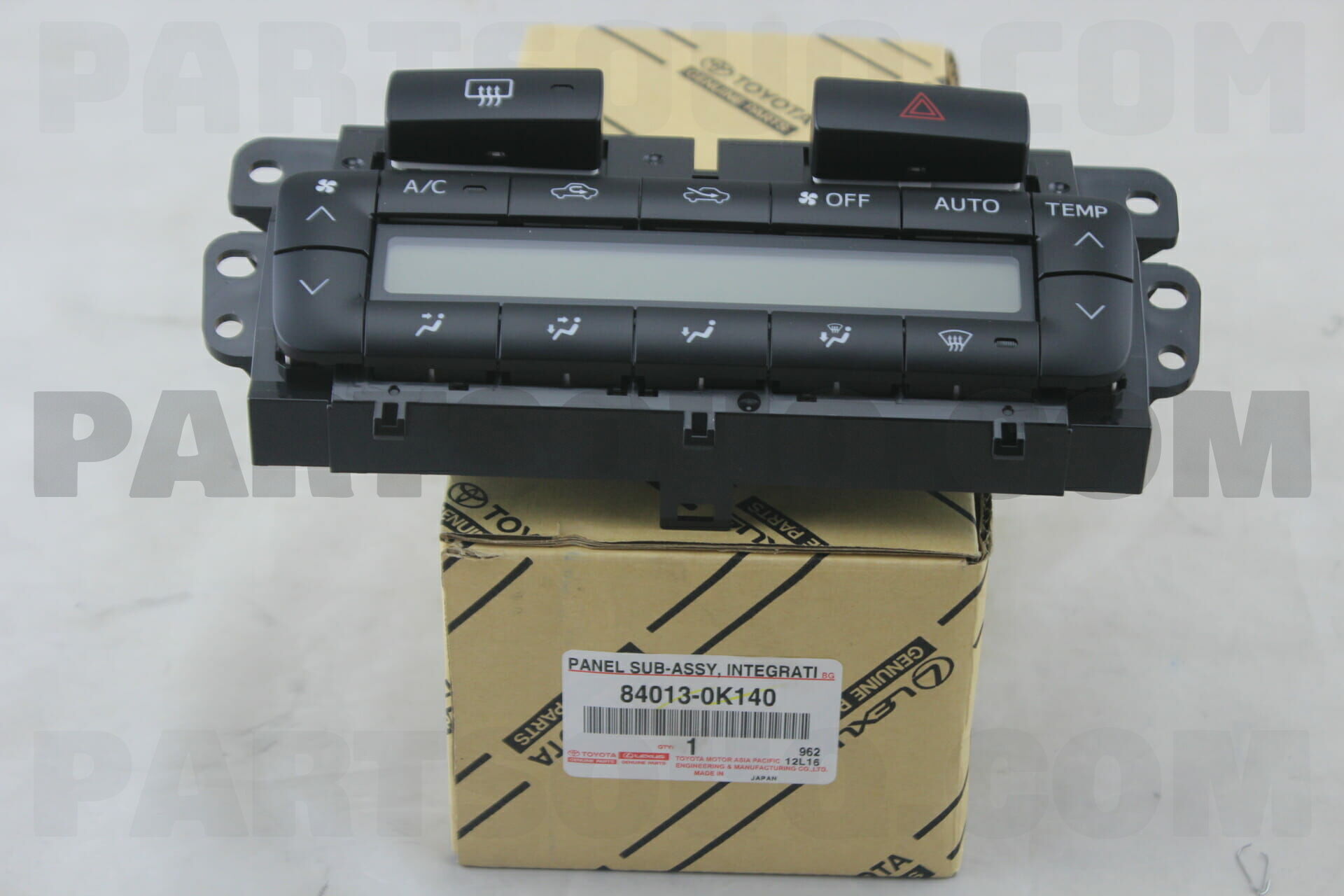 PANEL SUB-ASSY, INTEGRATION 840130K140 | Toyota Parts | PartSouq
