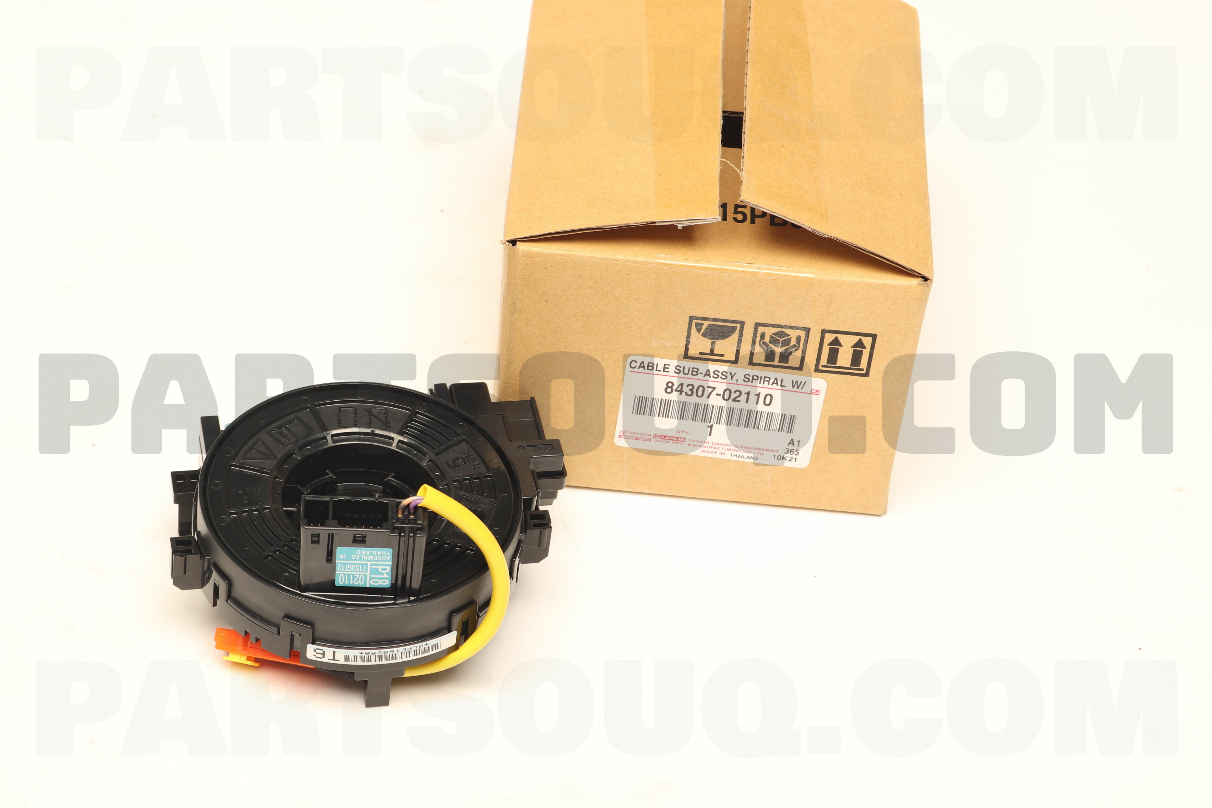 最先端 CABLE SUB-ASSY, SPIRAL W/SENSOR 8430702110 | Toyota Parts イラスト