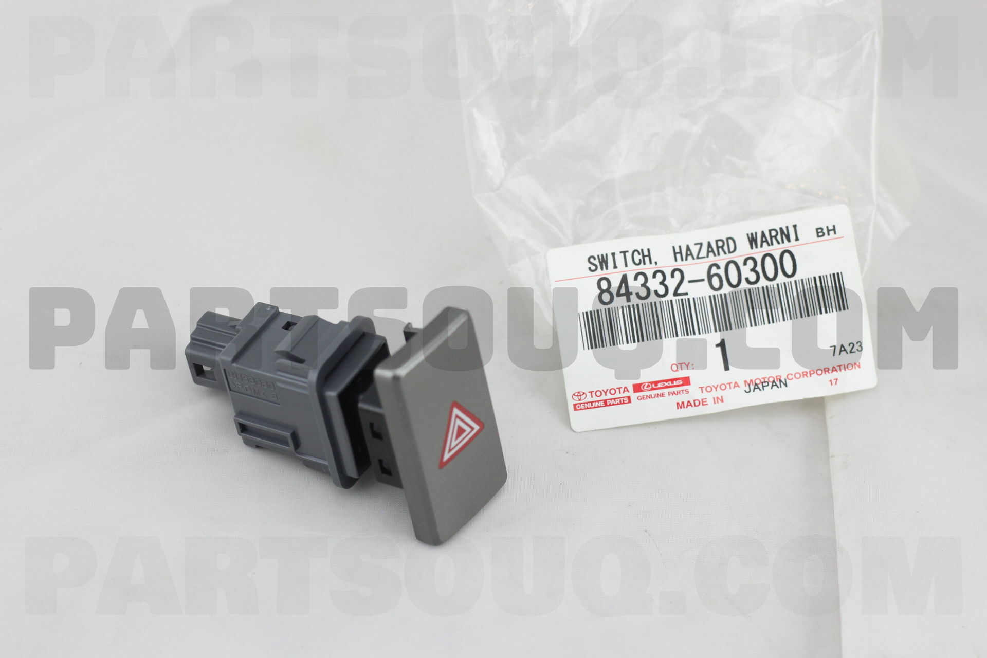 Toyota 84332-12030 Hazard Warning Signal Switch Assembly 