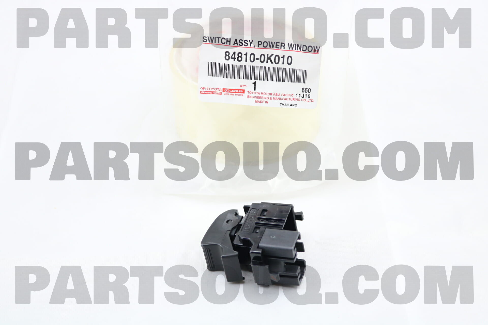thumbnail image 2 of Power Window Switch For Toyota Hilux Vigo Fortuner – 84810-0K010 (Direct Replacement) 2 of 5