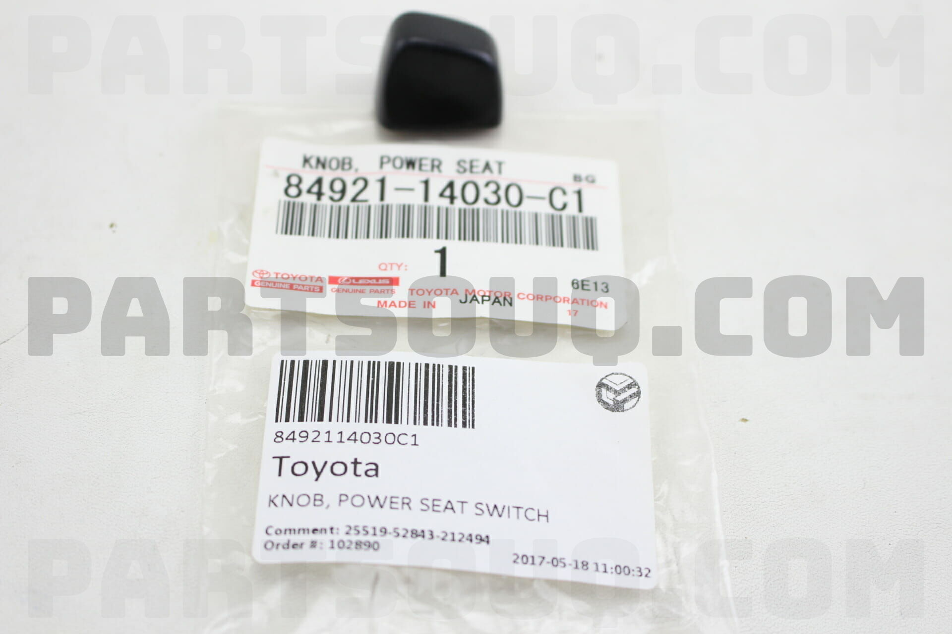 Toyota 84921-22010-J2 Power Seat Switch Knob 