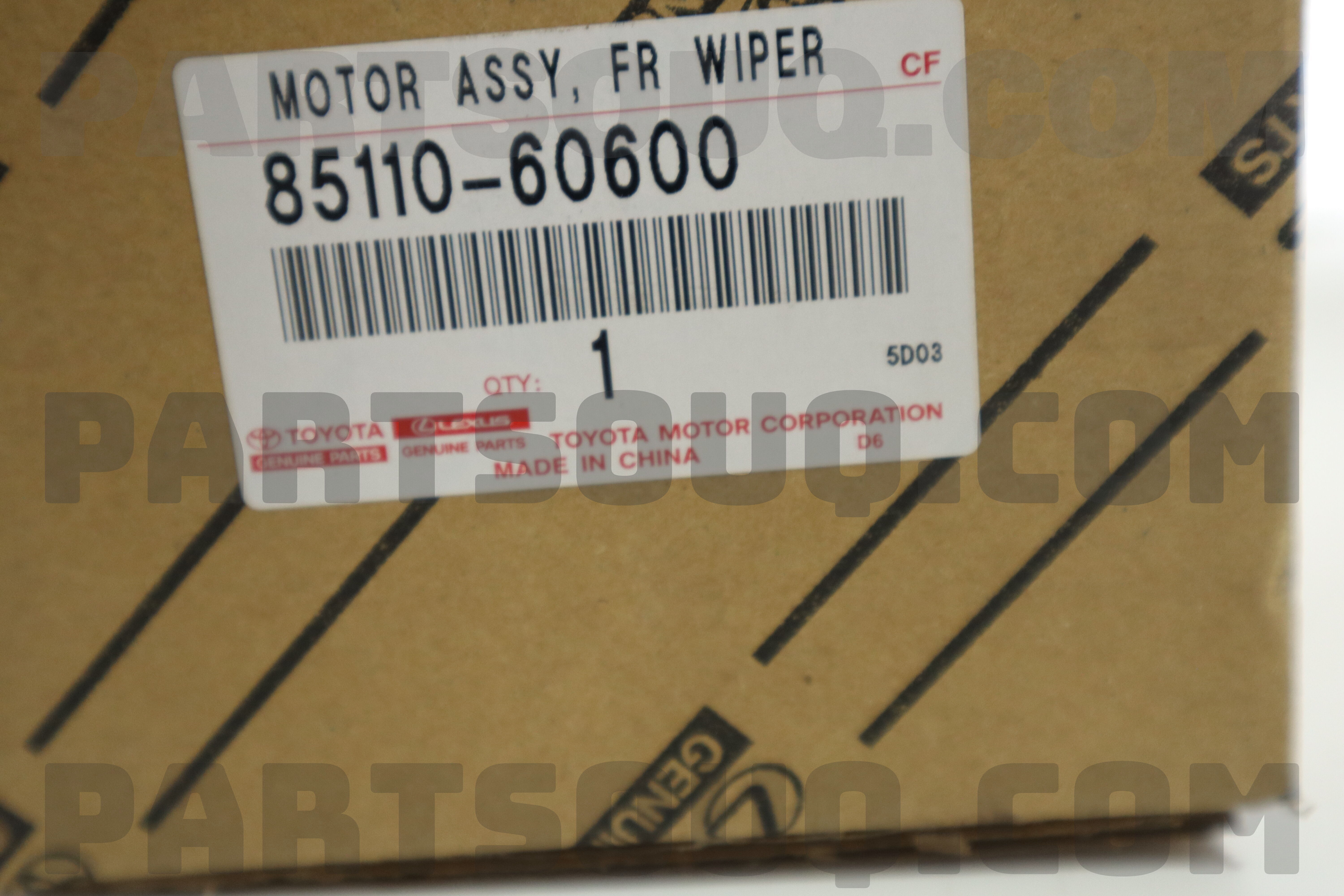 MOTOR ASSY, FR WIPER 8511060600 | Toyota Parts | PartSouq