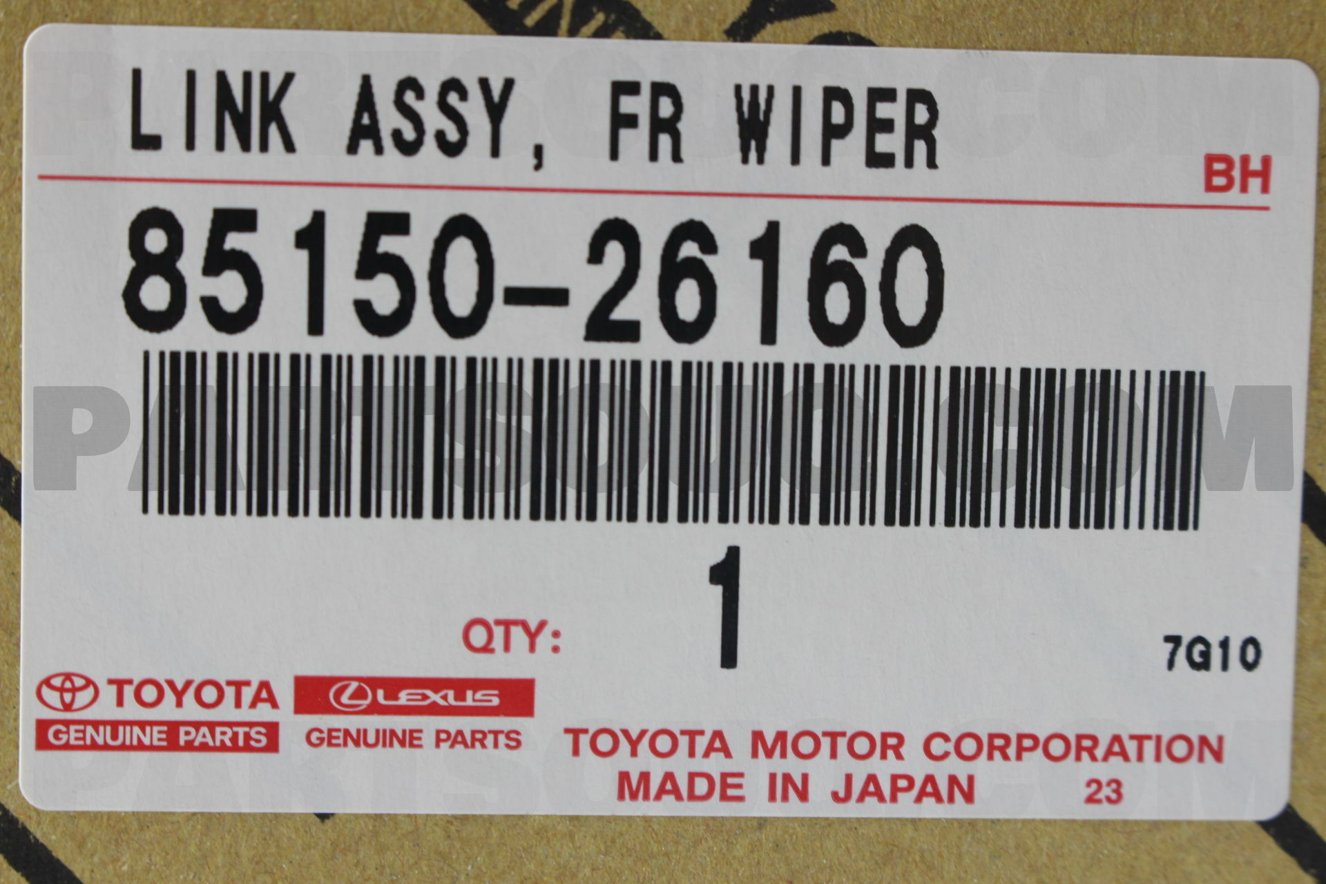 LINK ASSY, WIPER 8515026160 | Toyota Parts | PartSouq