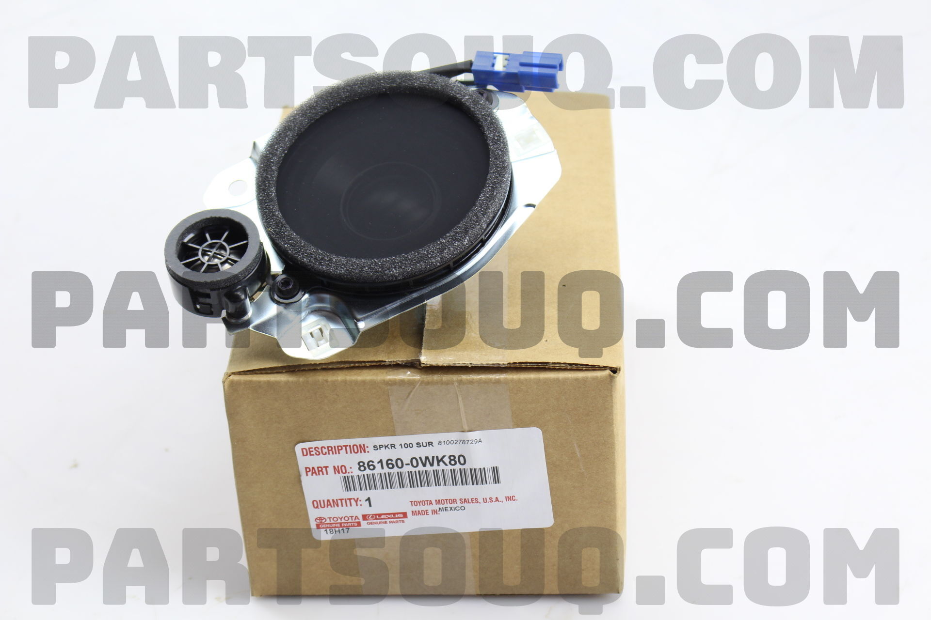 SPEAKER ASSY, REAR HEADER 861600WK80 | Toyota Parts | PartSouq