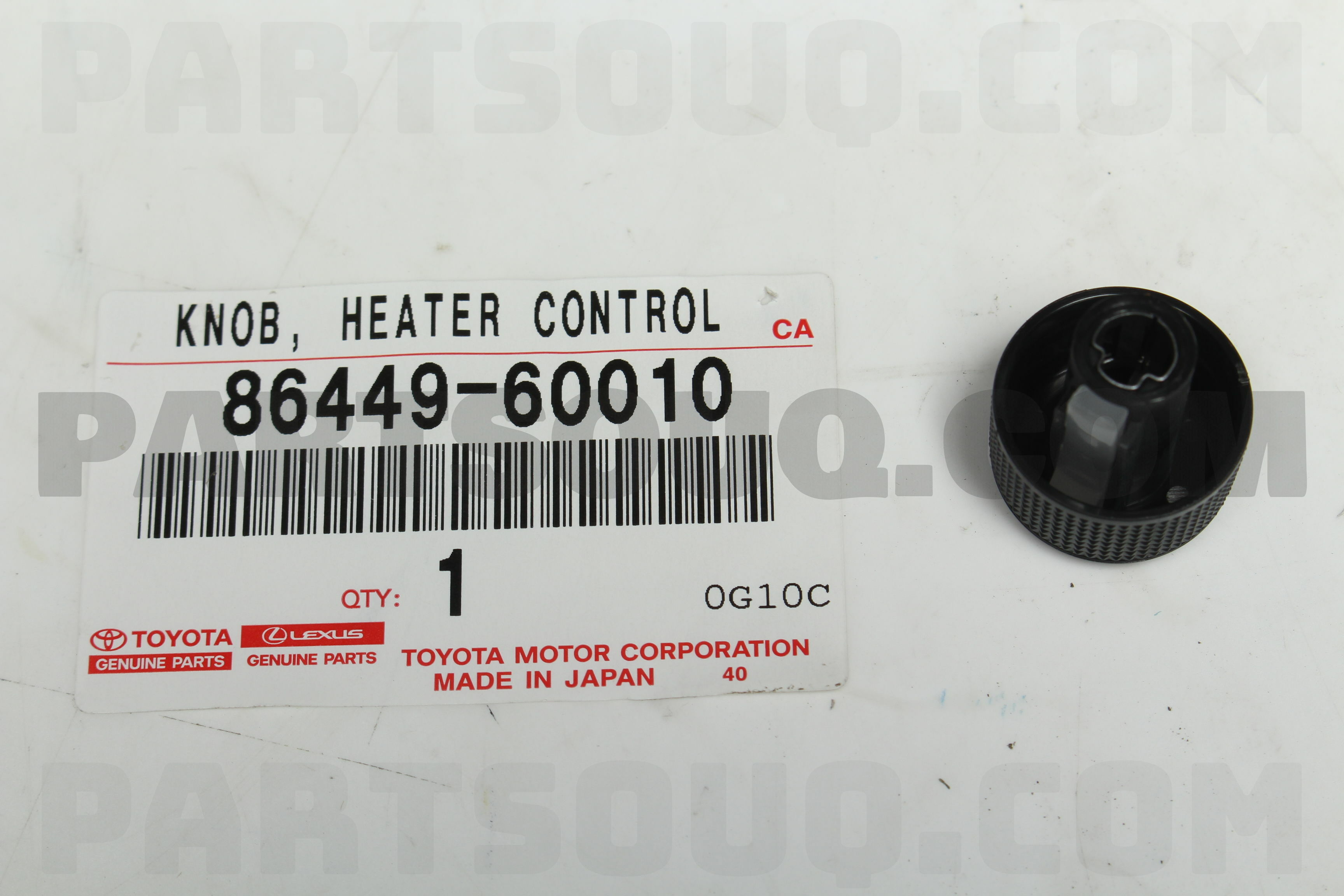 KNOB, HEATER CONTROL 8644960010 | Toyota Parts | PartSouq