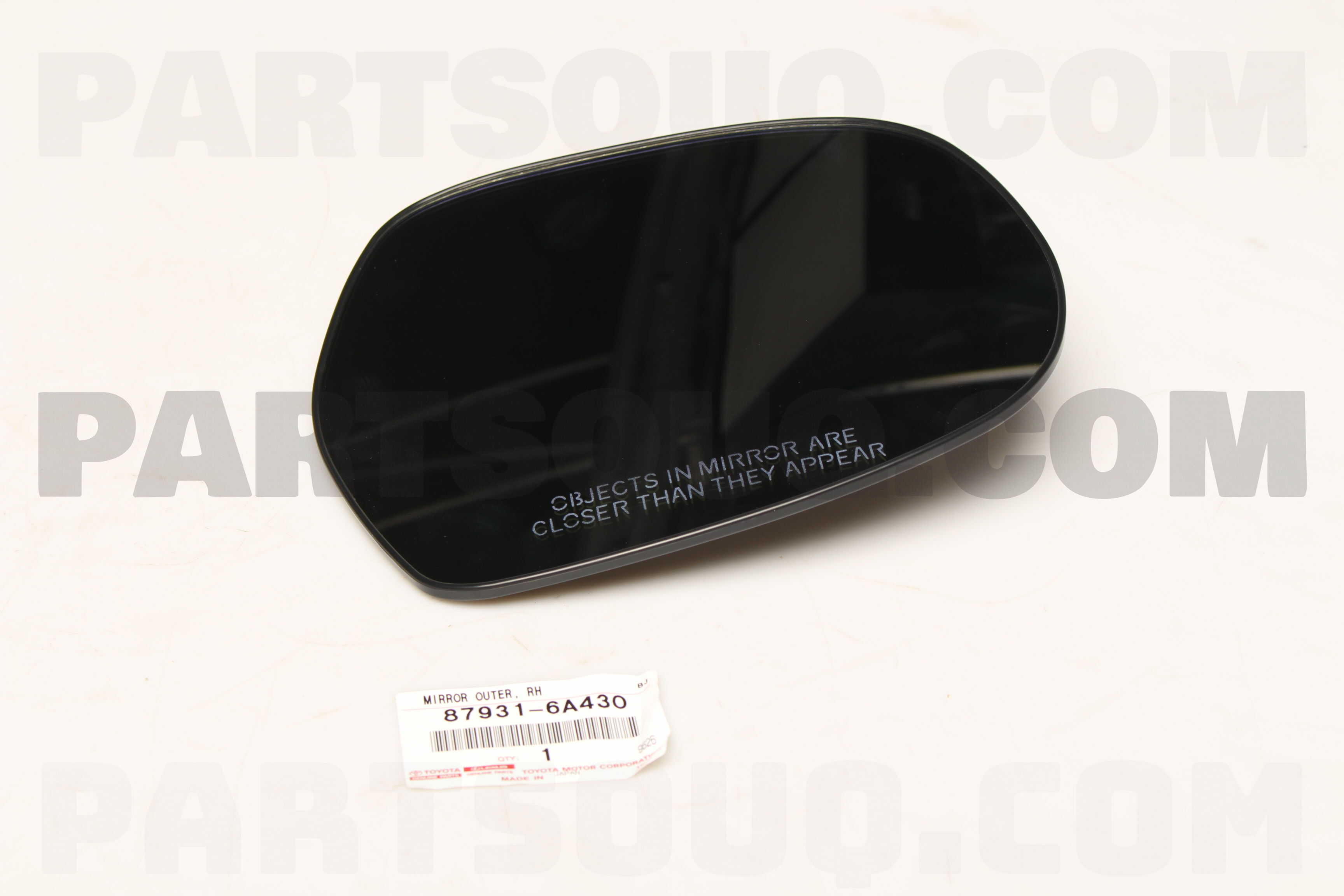 MIRROR SUB-ASSY, OUTER REAR VIEW, RH 879316A430 | Toyota Parts | PartSouq