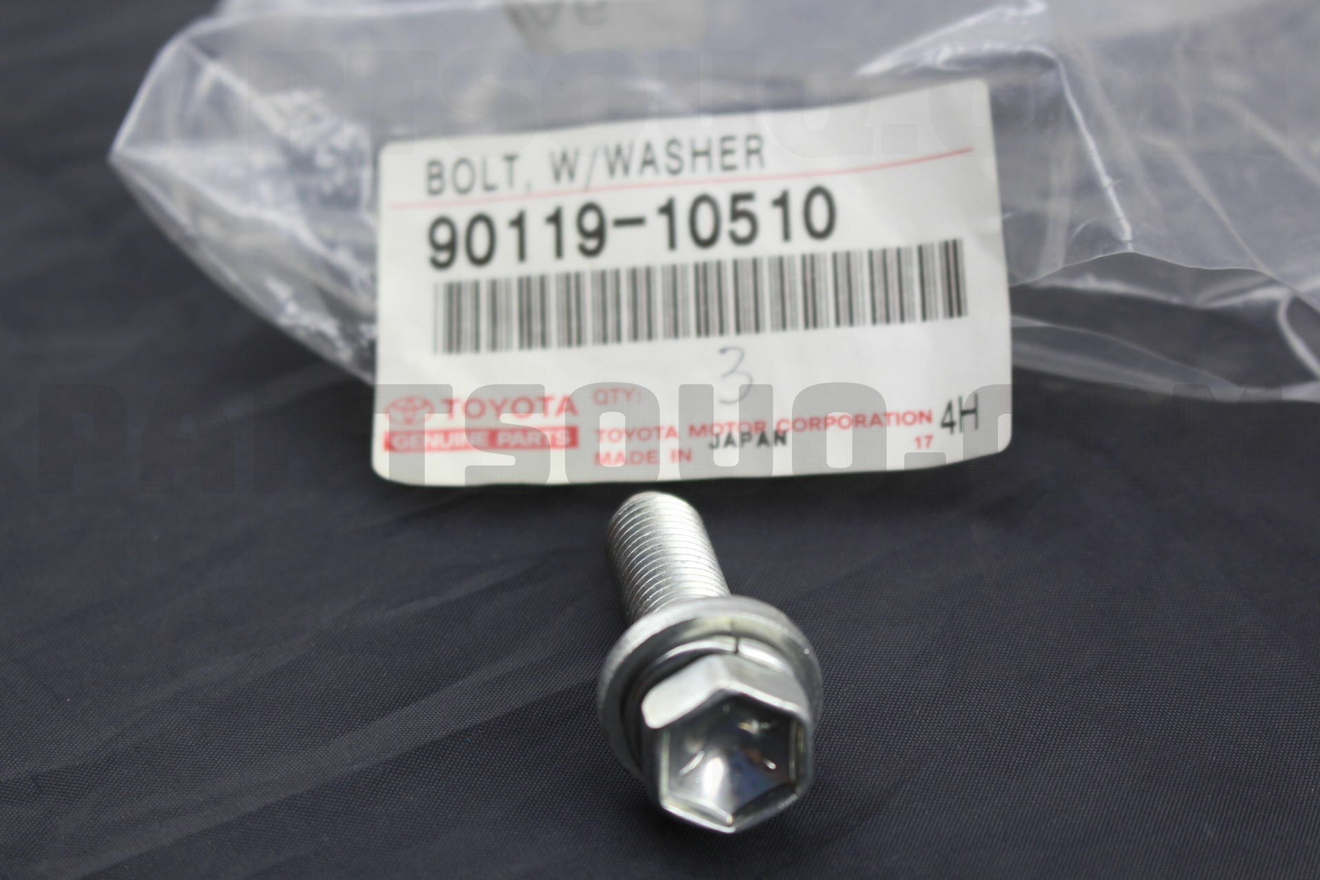 BOLT, W/WASHER 9011910510 | Toyota Parts | PartSouq