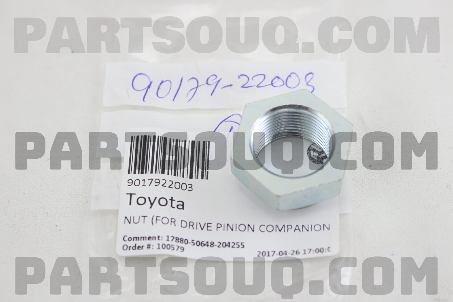 9017922003 NUT (FOR DRIVE PINION COMPANION FL