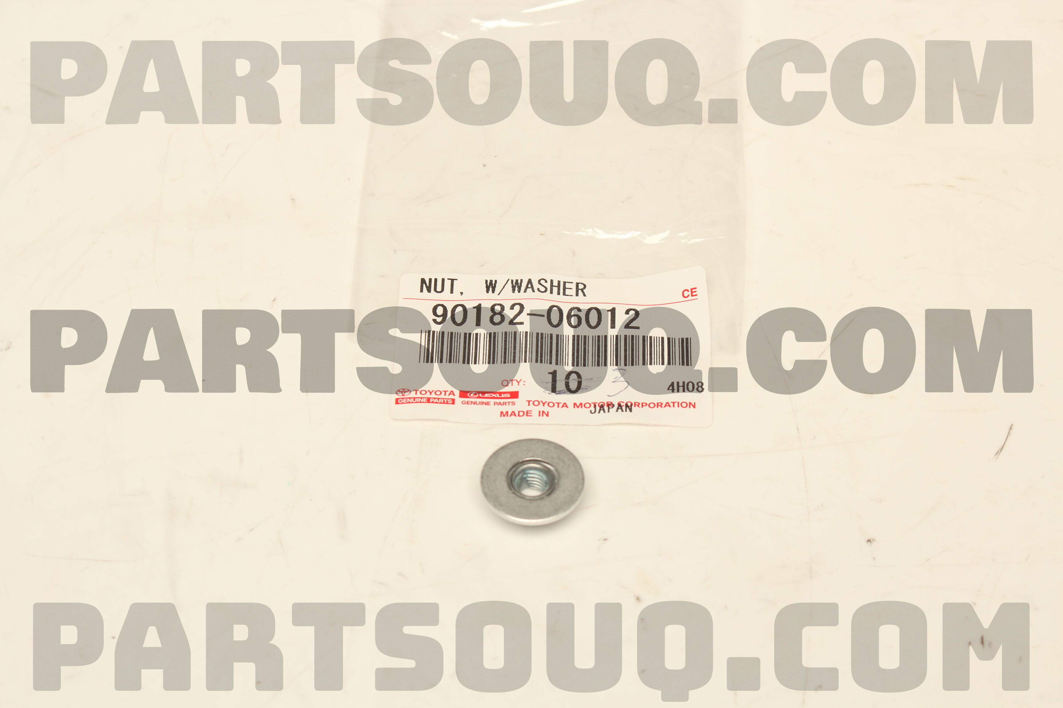 NUT, METAL 9018206012 | Toyota Parts | PartSouq