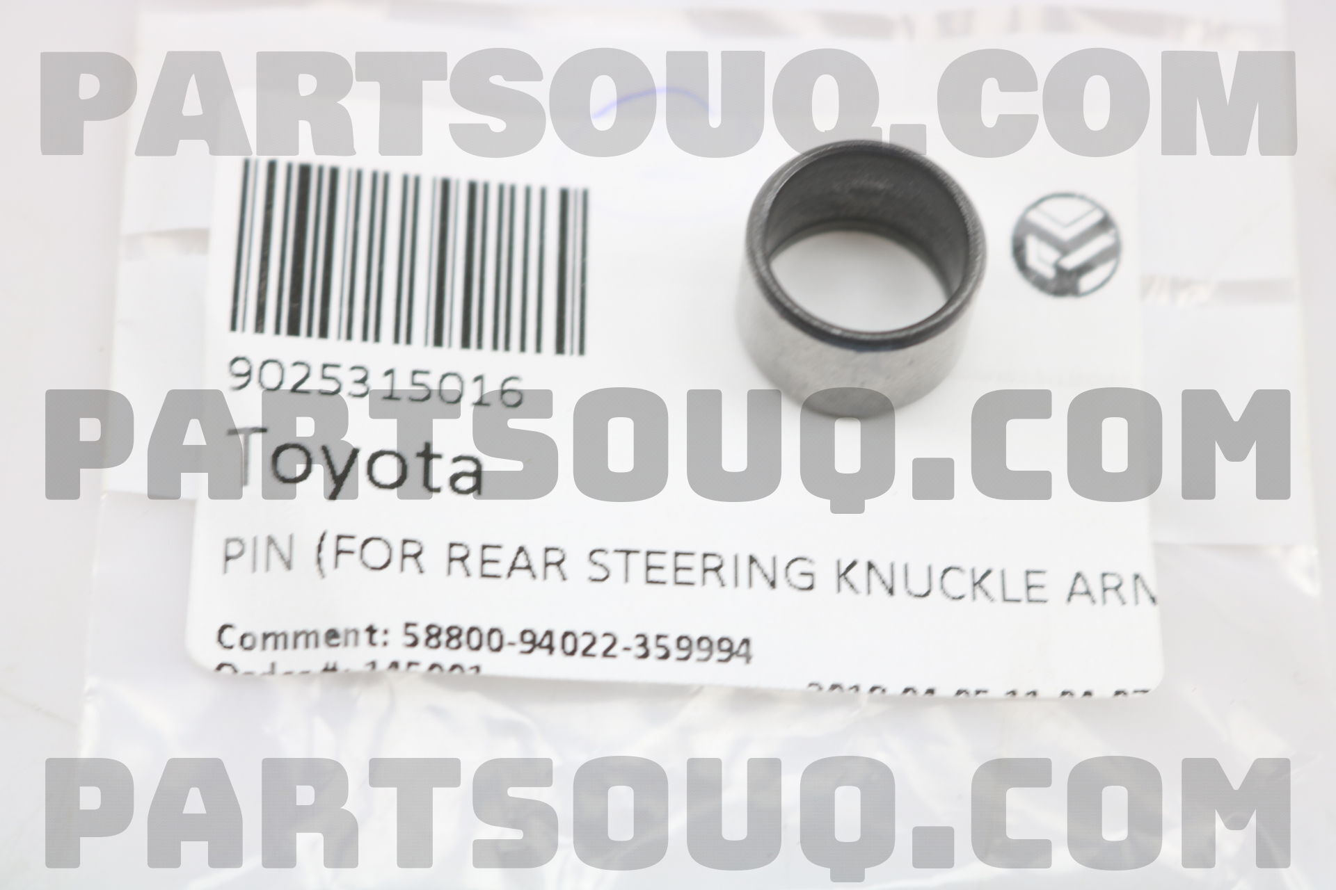 PIN (FOR REAR STEERING KNUCKLE ARM), RH/LH 9025315016 | Toyota
