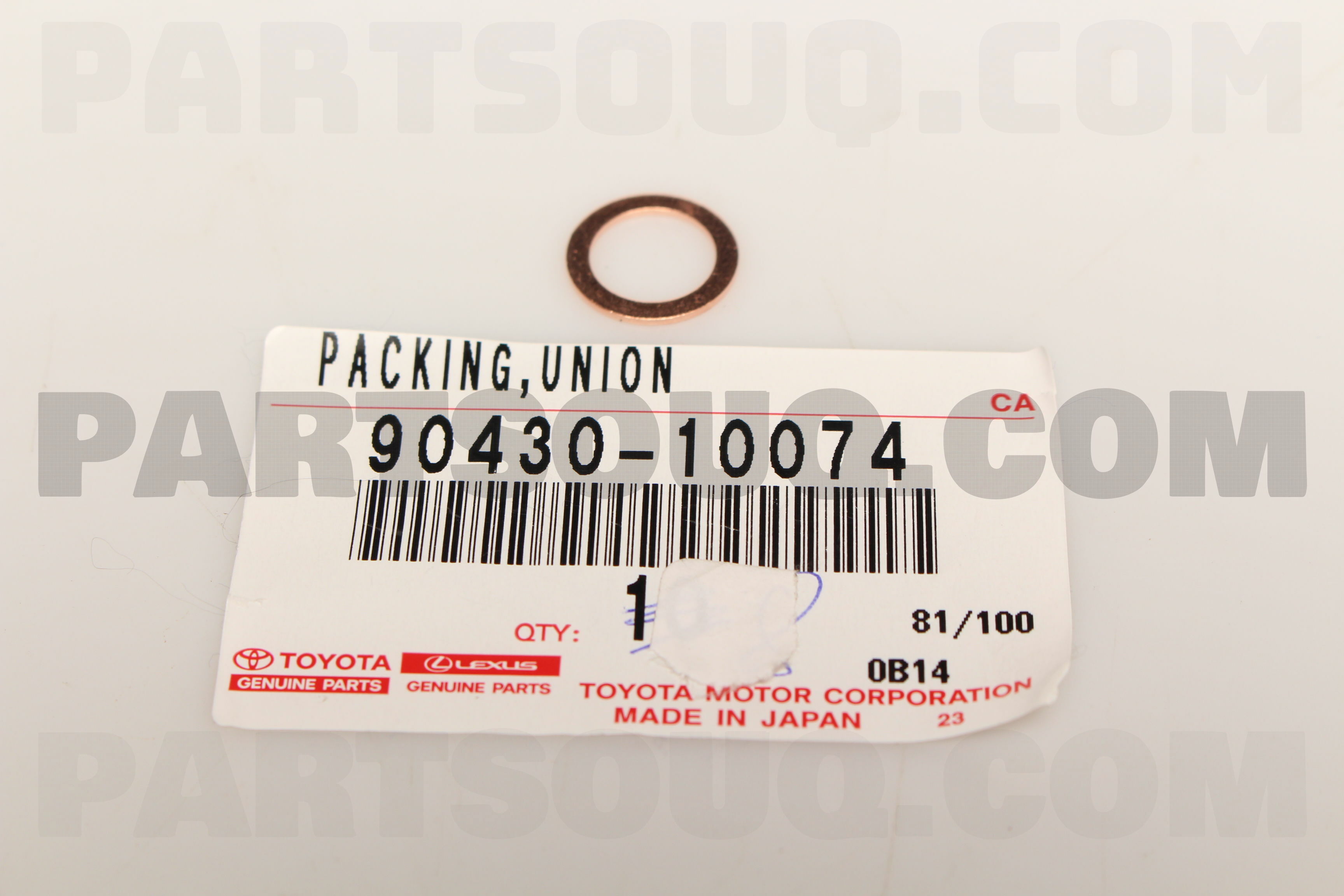Details about   90430-10074 Toyota Copper Ring Gasket 9043010074 SK24200113JE 