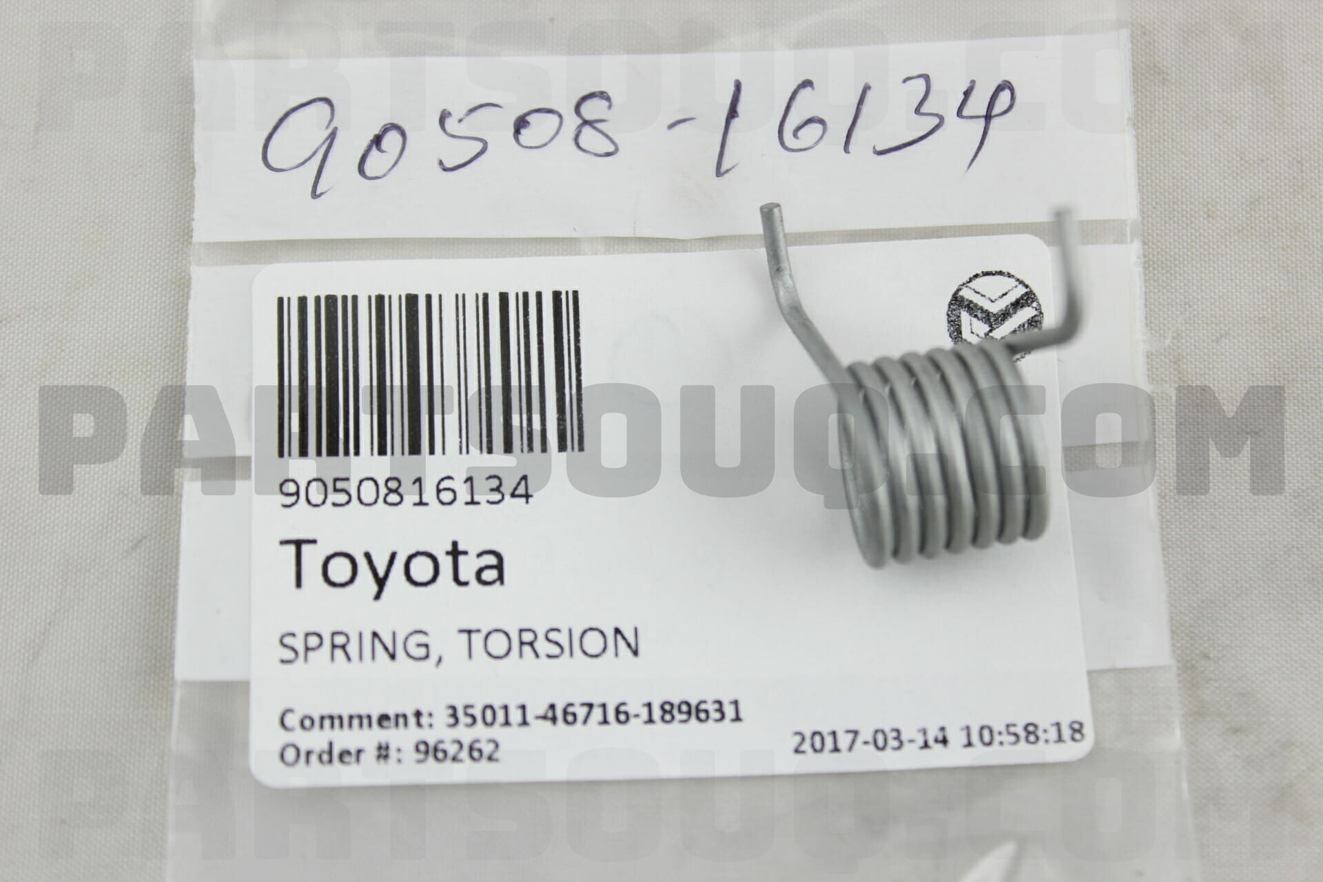 SPRING, CLAMP, NO.4 9050816134 | Toyota Parts | PartSouq