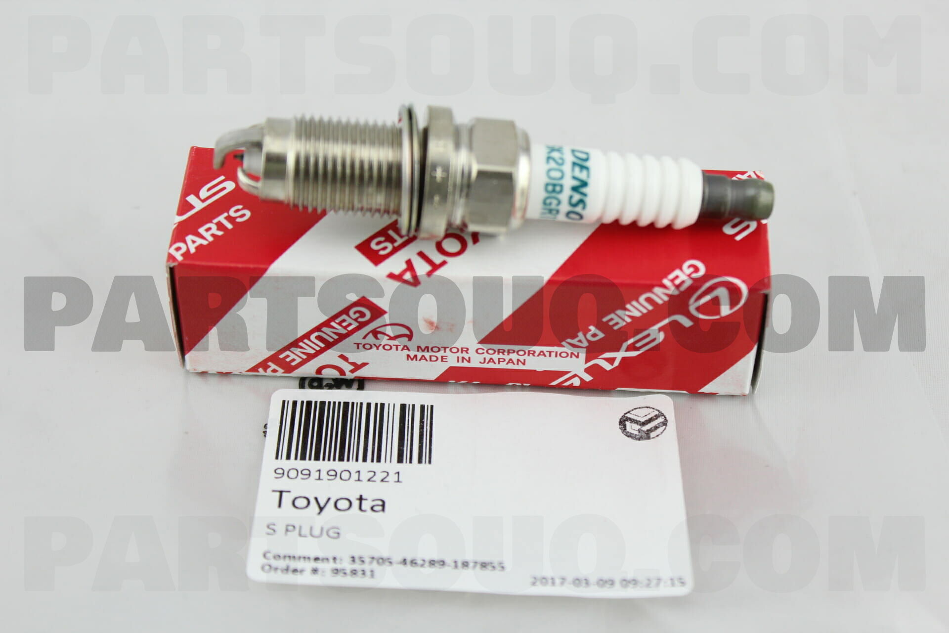 PLUG SPARK 9091901221 Toyota Parts PartSouq