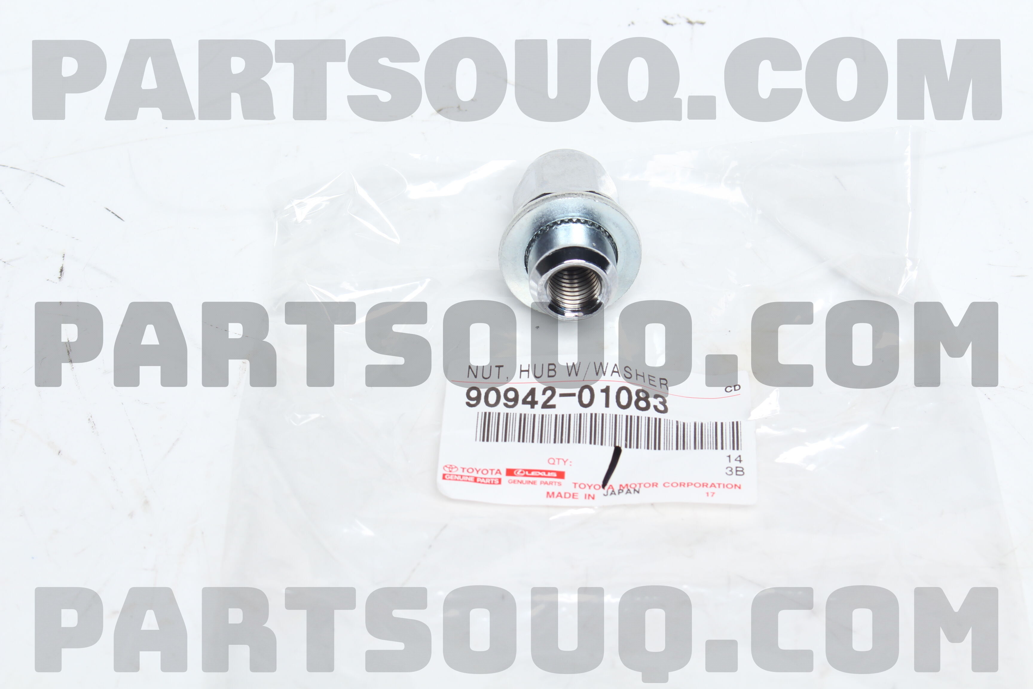 NUT, HUB (FOR AXLE) 9094201083 | Toyota Parts | PartSouq