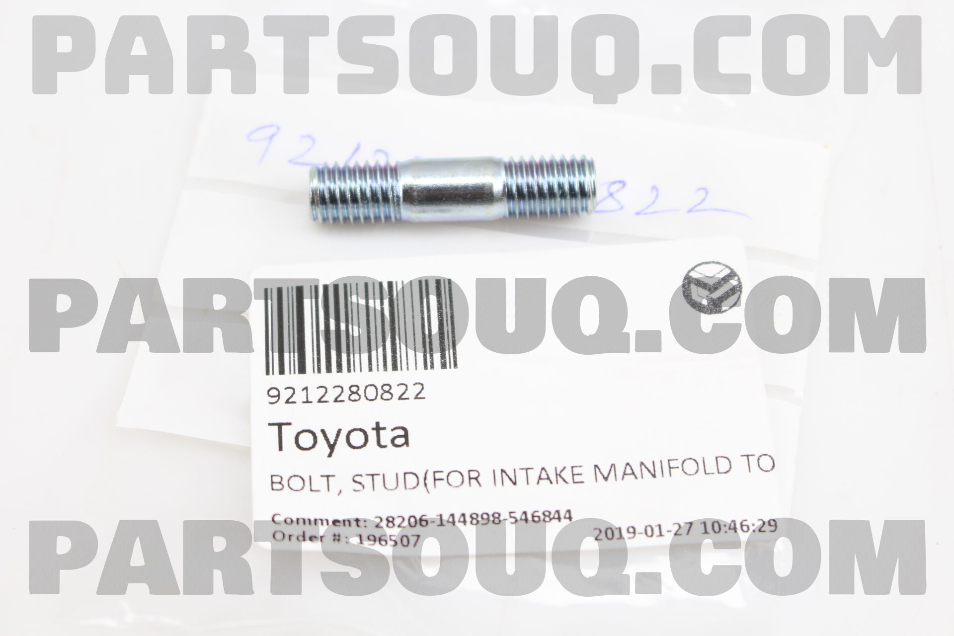BOLT, STUD(FOR INTAKE MANIFOLD TO CYLINDER HEAD) 9212280822 | Toyota ...