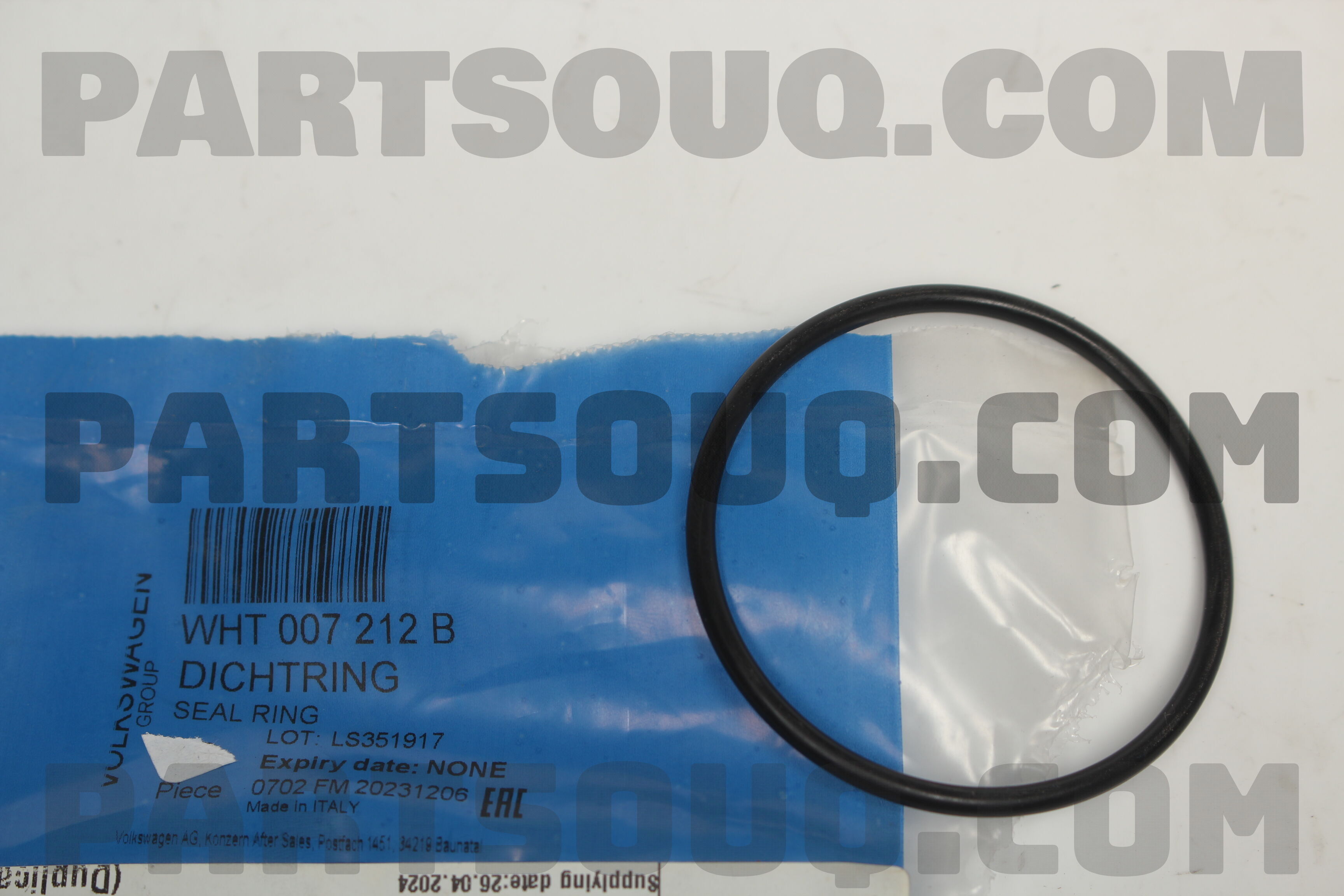 Wht 002 247 O-RING FOR SOLENOID WHT007212B | AUDI Parts | PartSouq