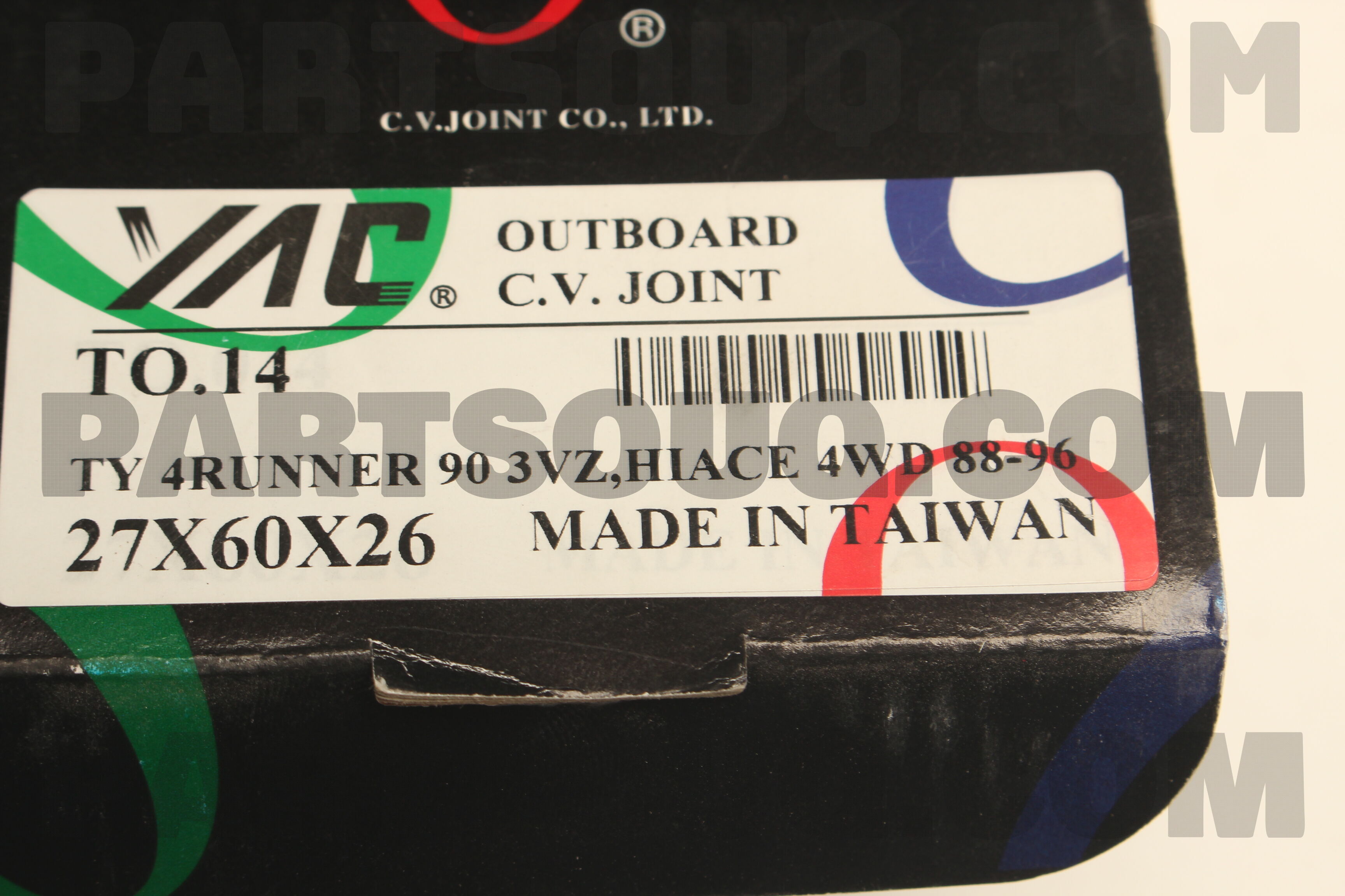 CV JOINT(27*60*26) HIACE PICKUP SURF GR [97-02] TO14 | YAC Parts | PartSouq