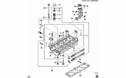 Cylinder head assembly (lxt / 1.6)