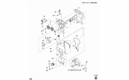 Timing belt and cover (lxt / 1.6)