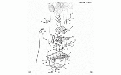 Engine asm-1.5l l4 part 4 oil pump, pan & Related parts (lyx / 1.5v)
