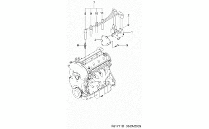 Ignition cable (fam i dohc) (1711) 1