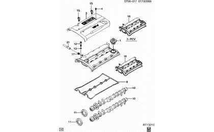 Cylinder head cover (lxt / 1.6)